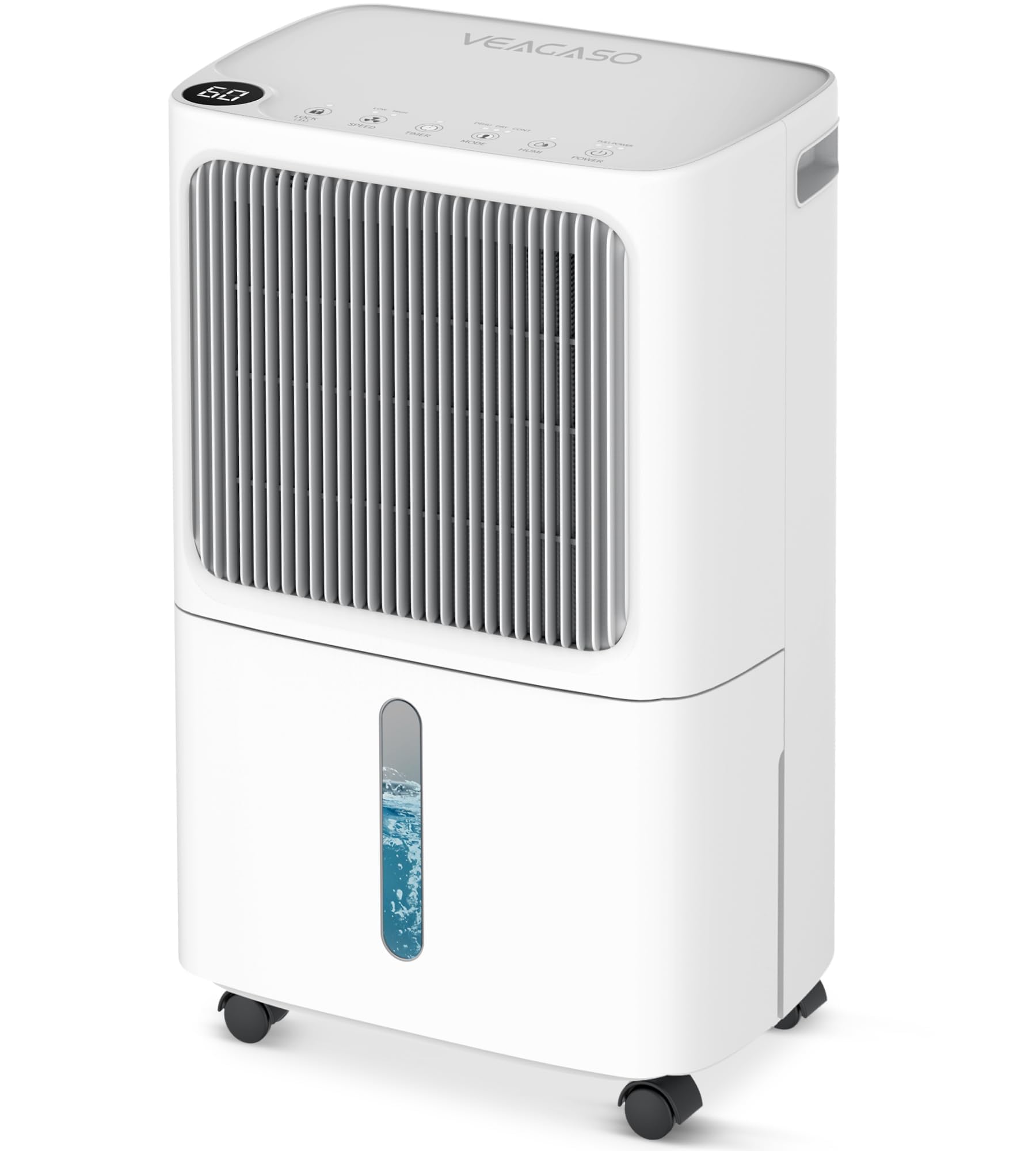 VEAGASO 34 Pint 2500 Sq.Ft Dehumidifier
