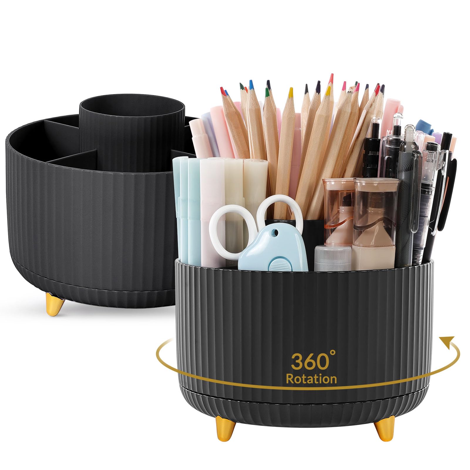 SKYDUE 2 Pack Rotating Pen Holders