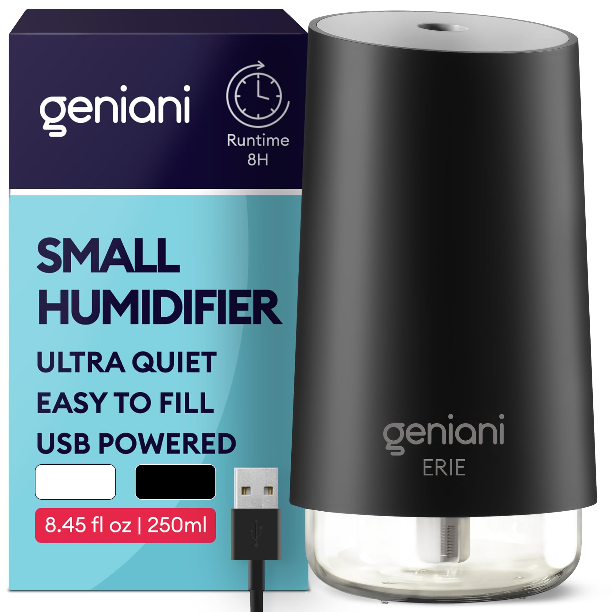GENIANI Portable Small Cool Mist Humidifier