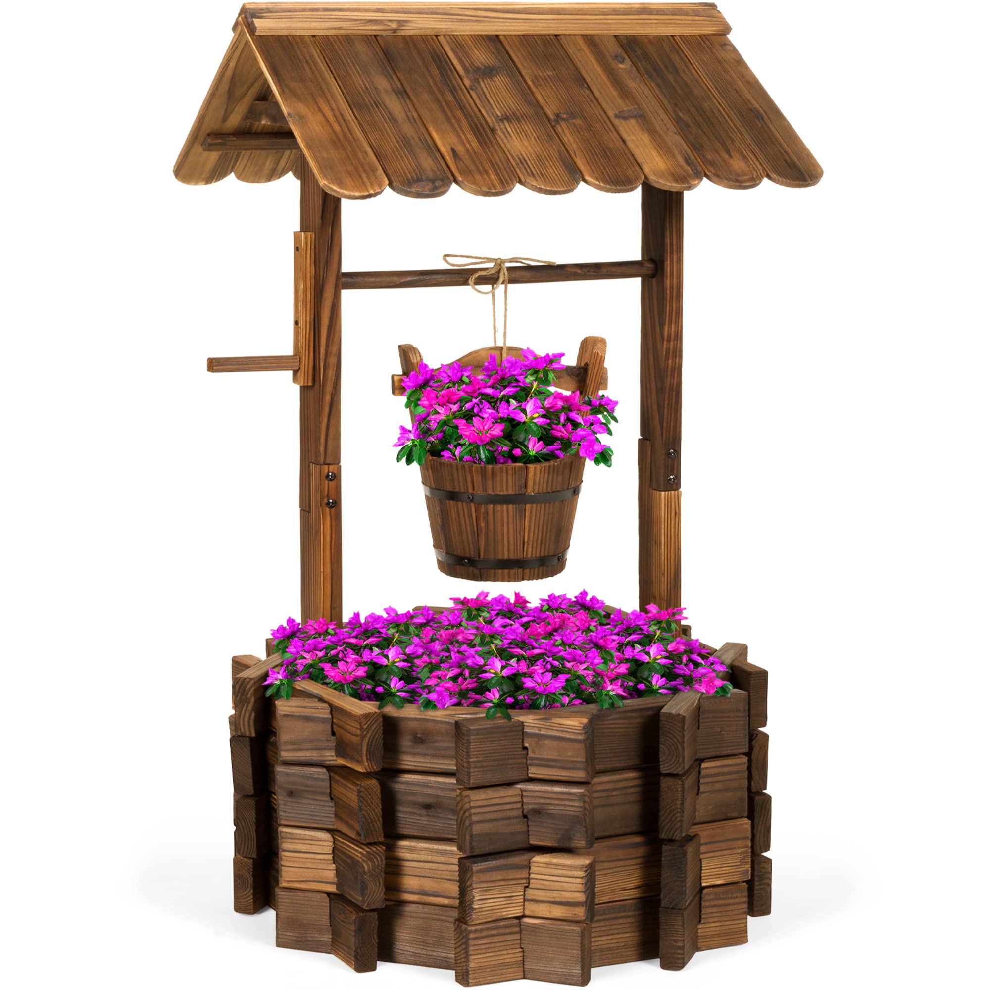 Best Choice Products Wooden Wishing Well