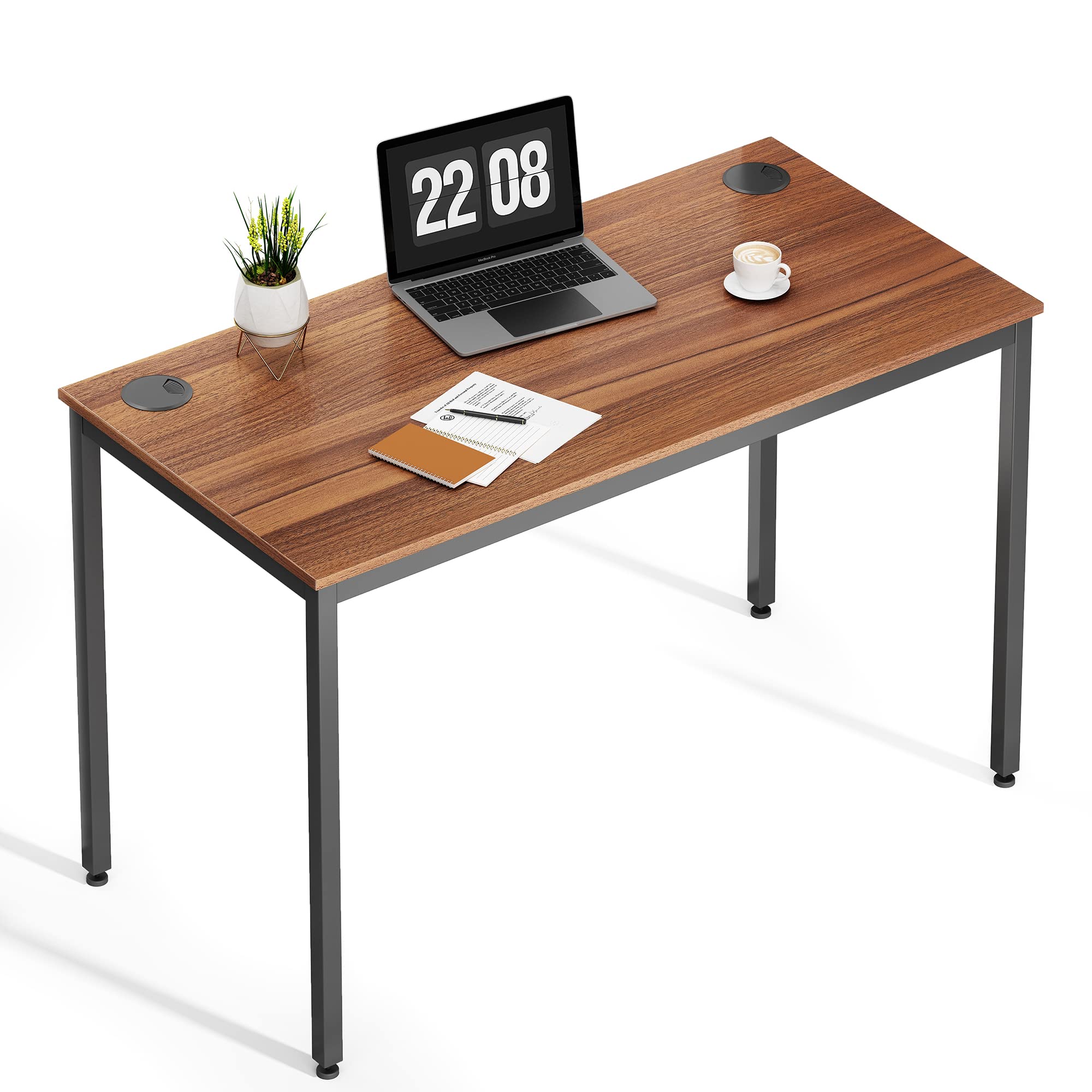 EUREKA ERGONOMIC 47-Inch Teak Computer Desk