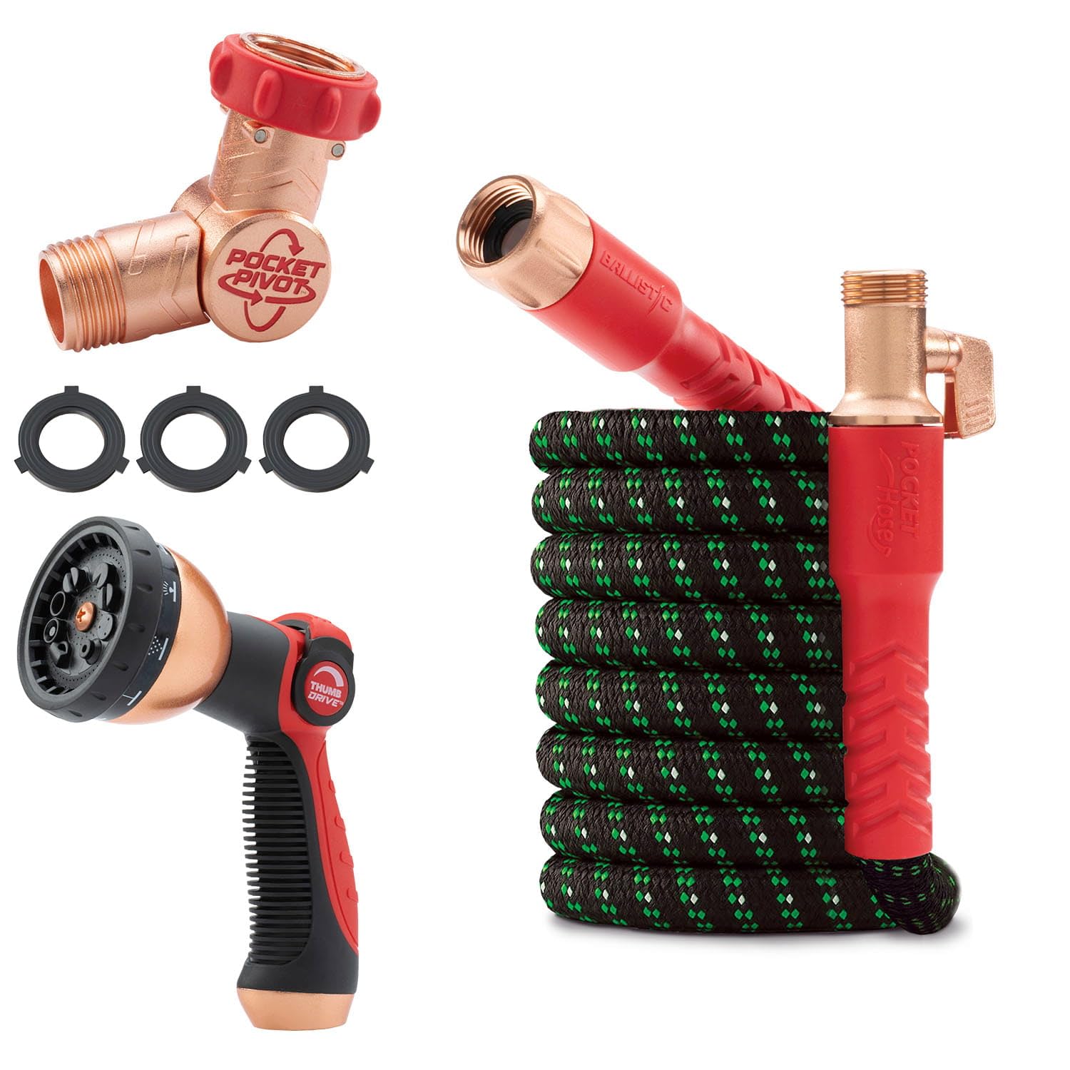 Pocket Hose Ballistic Double UV 25 FT