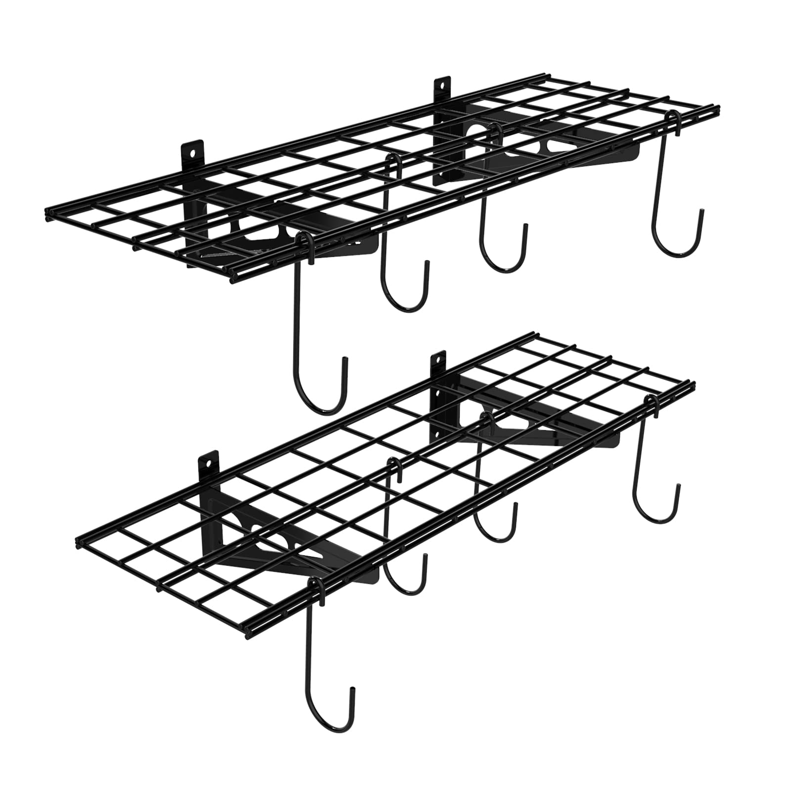 FLEXIMOUNTS Wall Shelving with 8 Bike Hooks