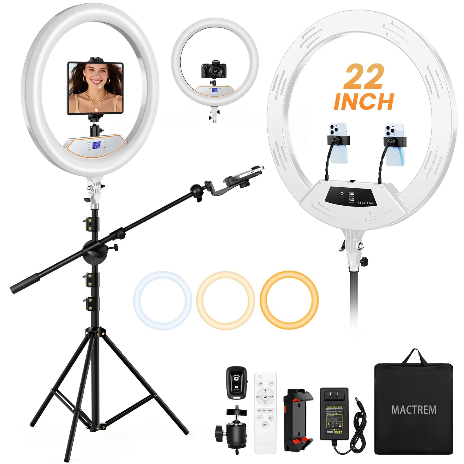 MACTREM 22-inch Ring Light