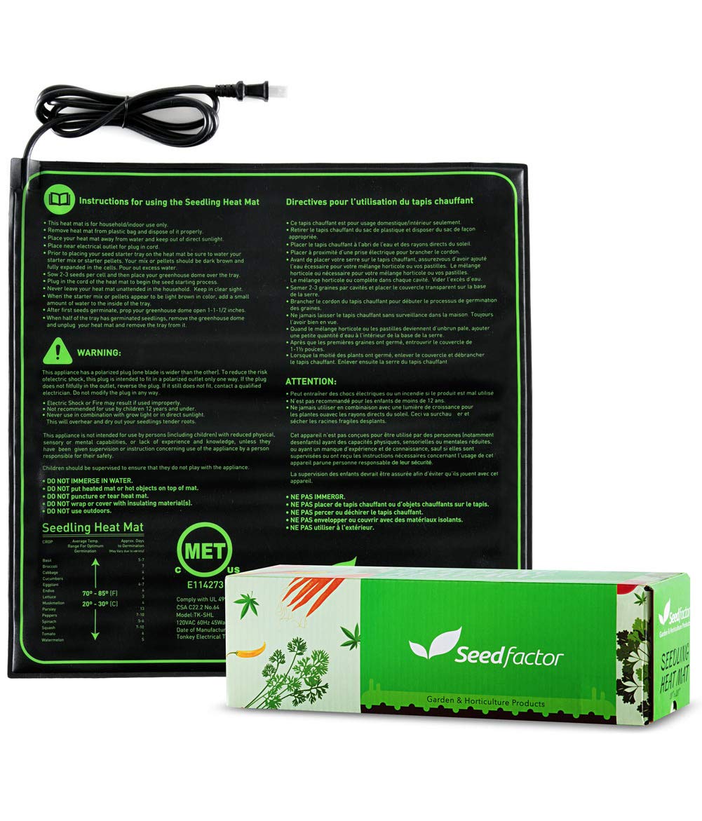 Seedfactor 20 x 20 in Seedling Heat Mat