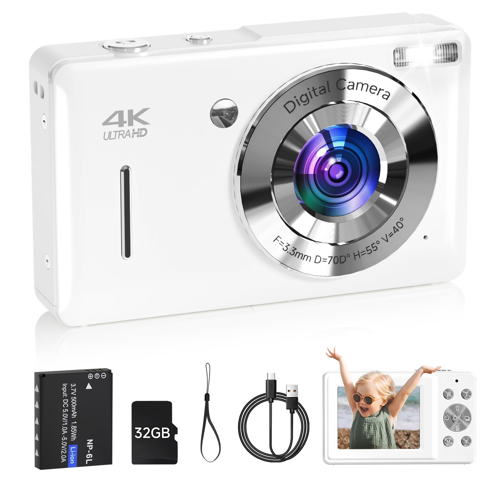 44MP 1080P Camera With Face Detect