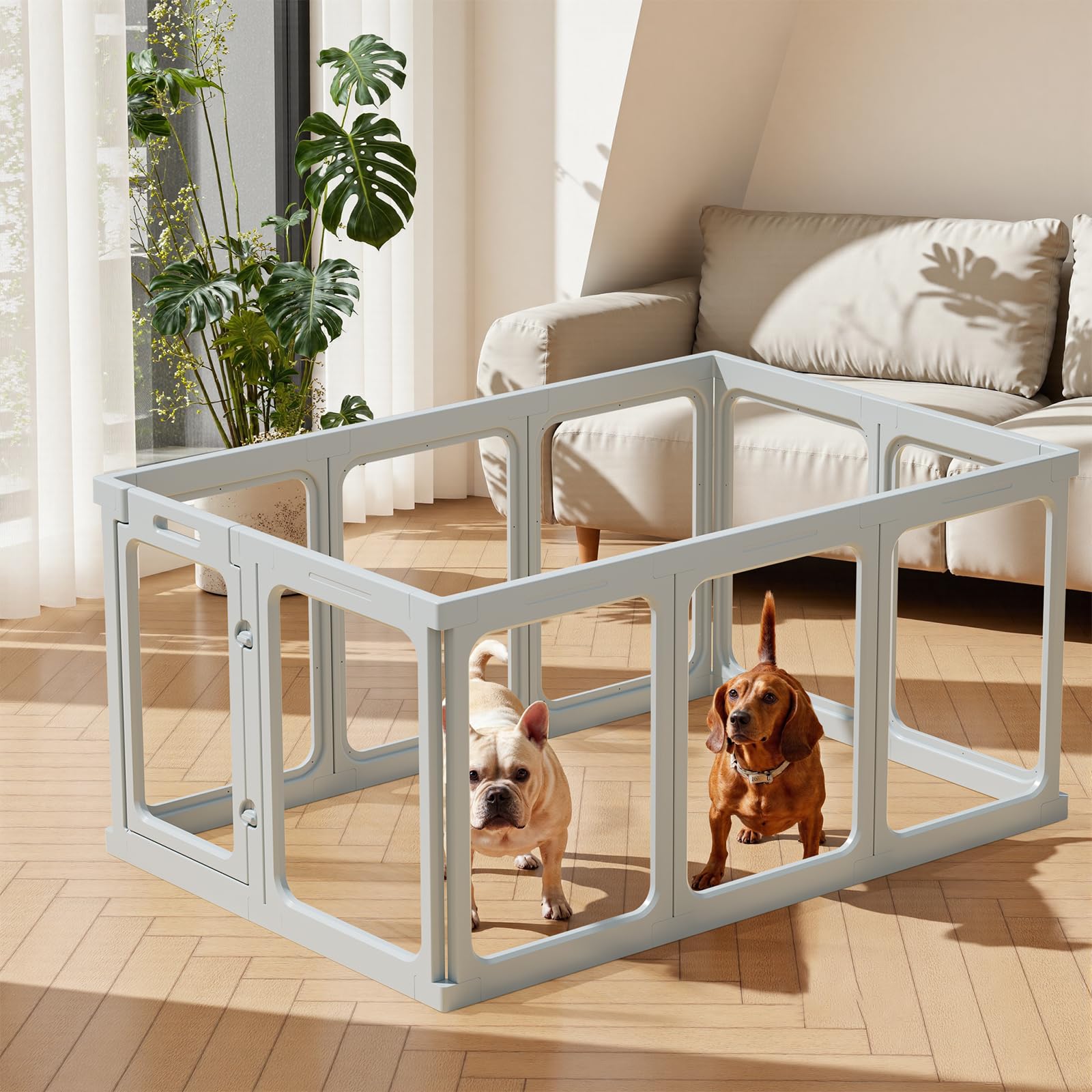 Gardner Pet Clear Acrylic Playpen, 10 Panels