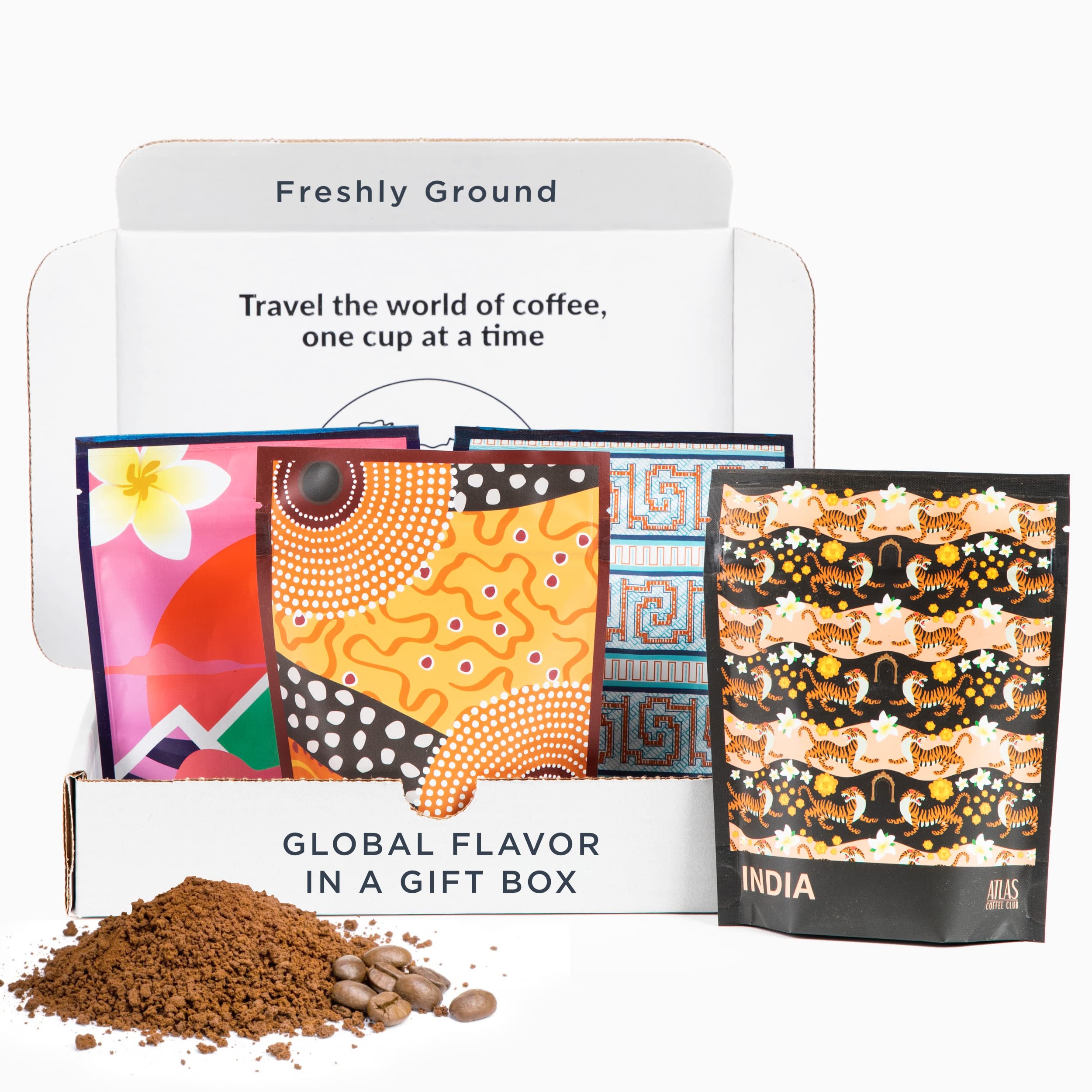 Atlas Coffee Club Ground Coffee Sampler, 4-Pack
