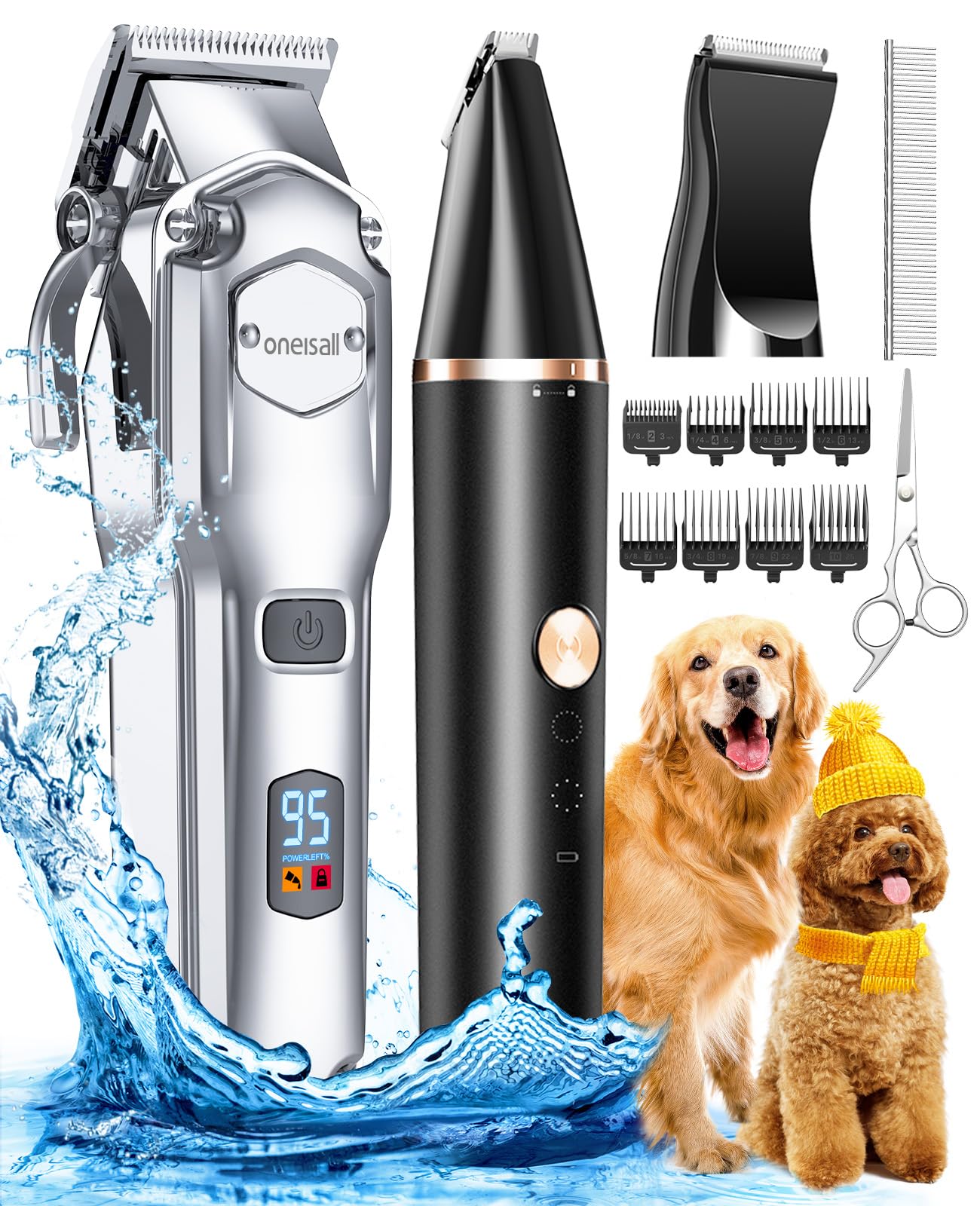 oneisall Dog Grooming Kit for Thick and Matted Hair