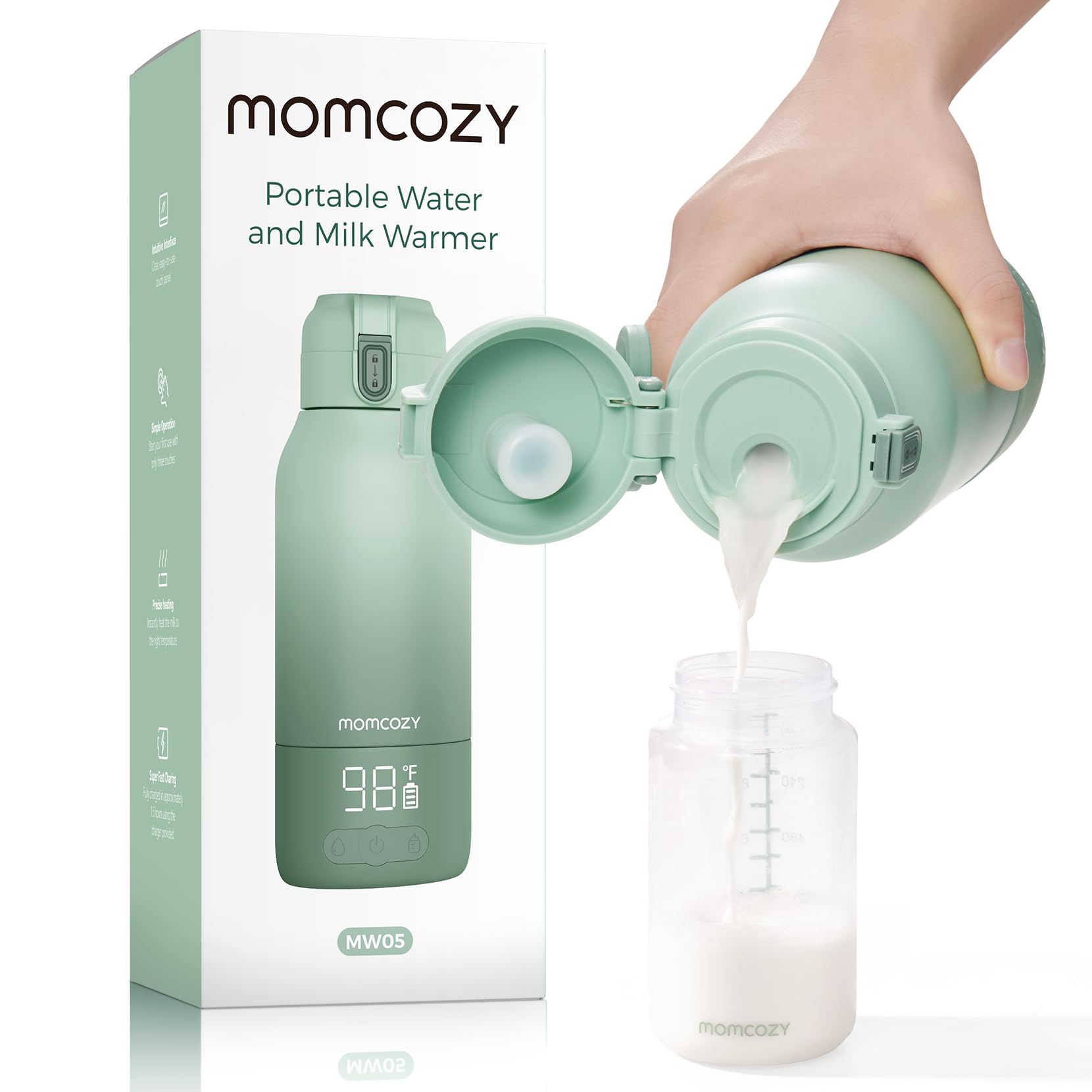 Momcozy Portable Bottle Warmer, 17-Ounce