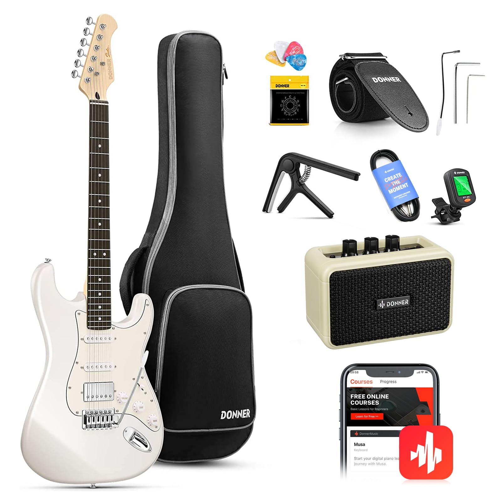 Donner DST-152 Full-Size Electric Guitar Kit