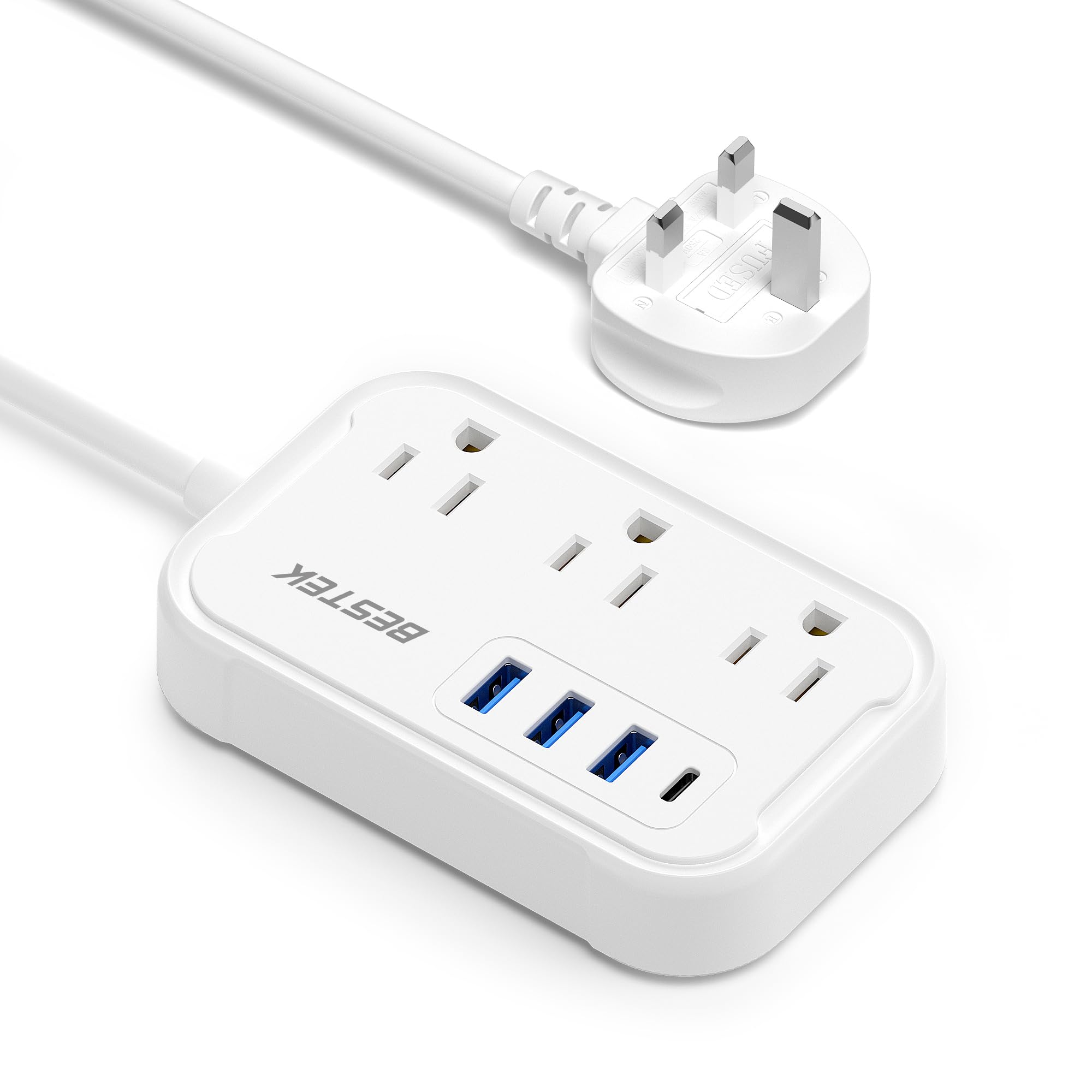 BESTEK US to UK Type G Adapter