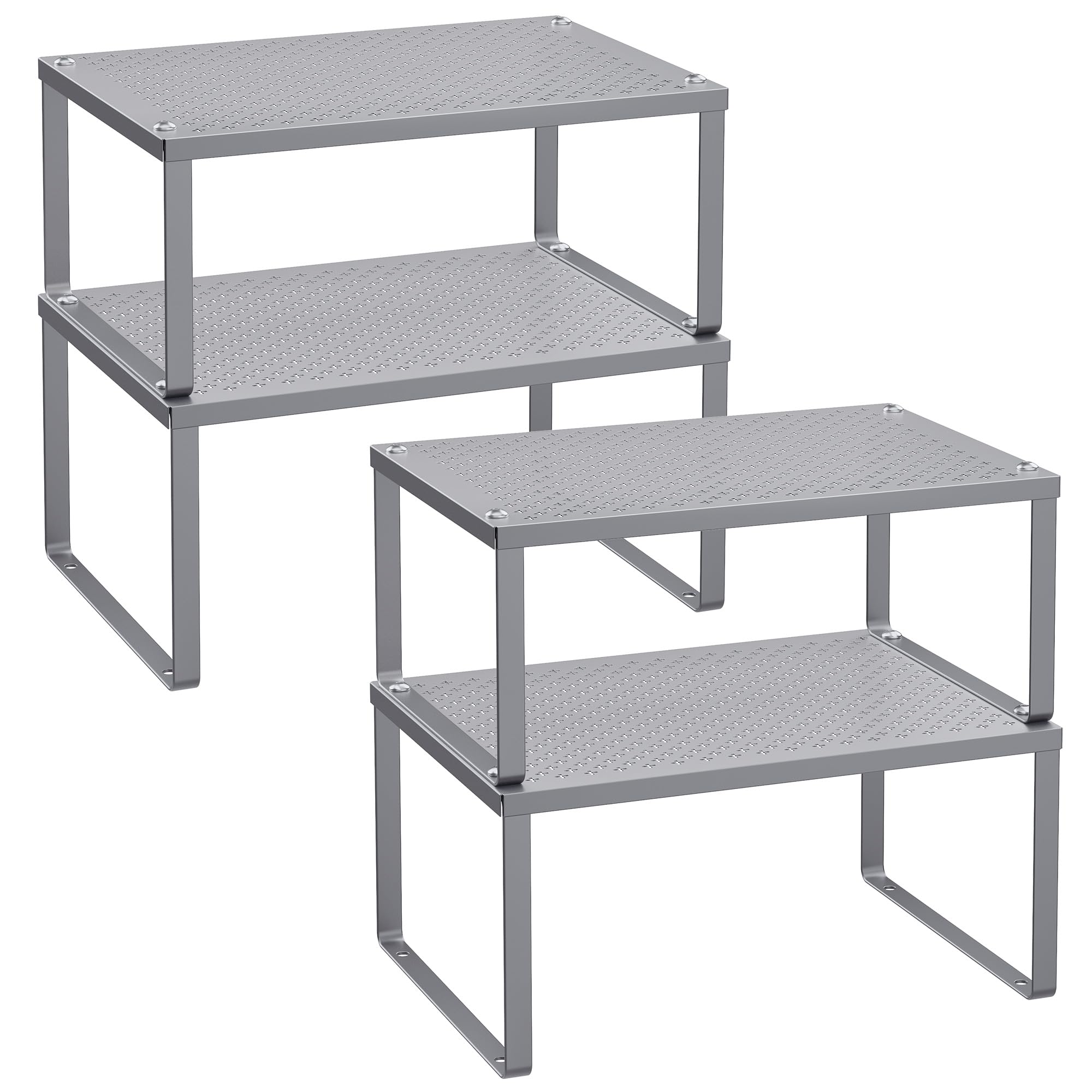 SONGMICS Metal Spice Shelves, Set of Four