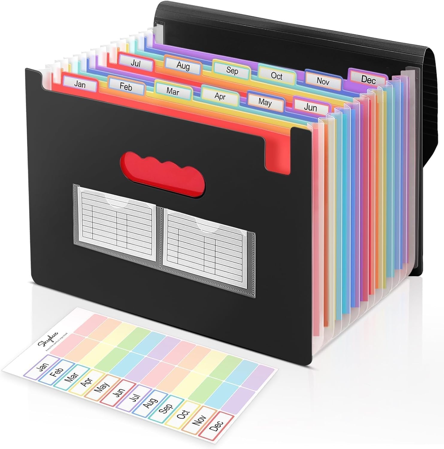 SKYDUE 13-Pocket Accordion File Organizer
