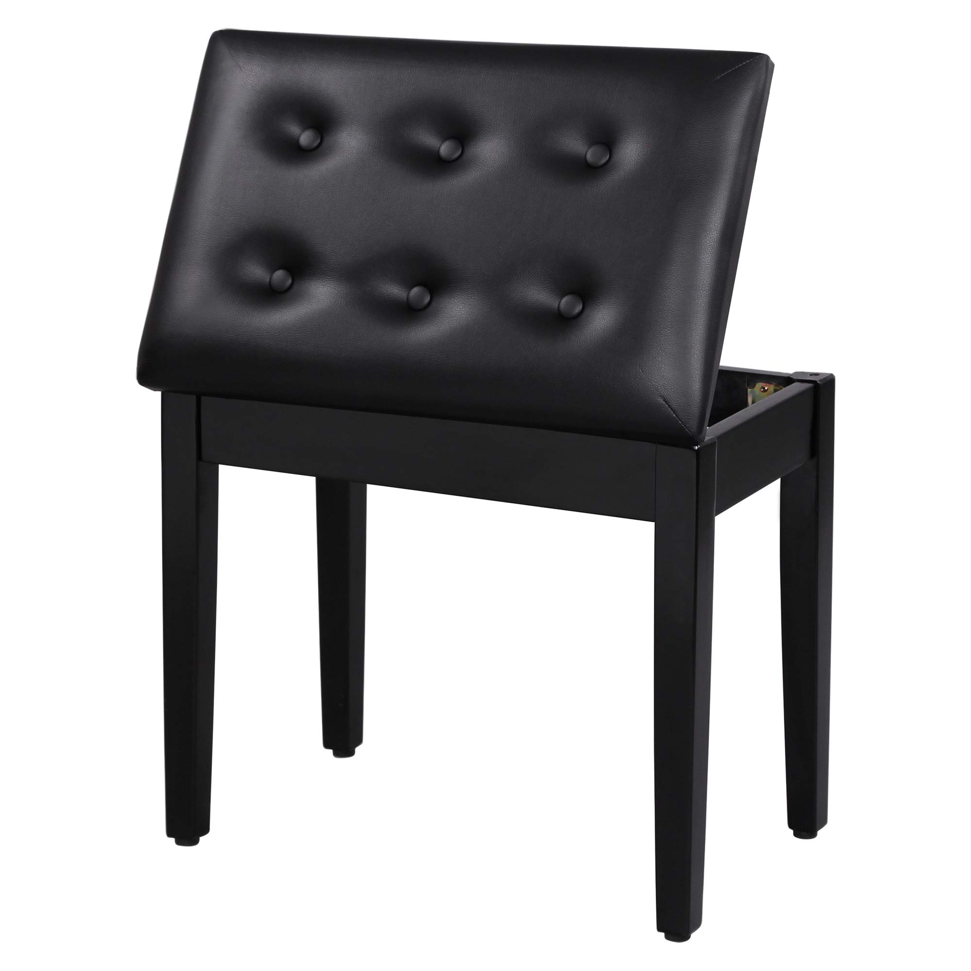 SONGMICS ULPB55H Black Piano Bench