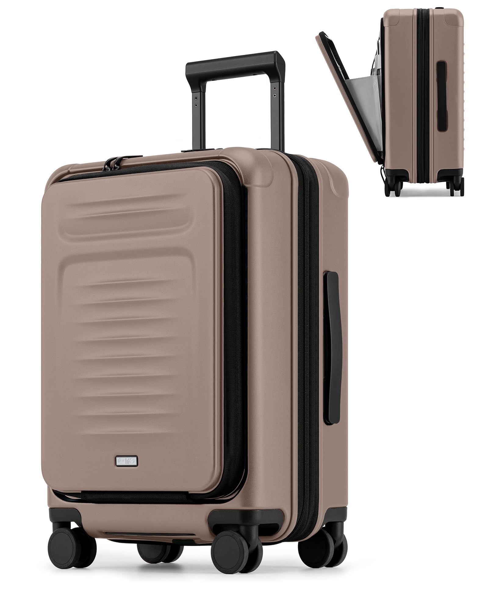 Coolife Expandable Front-Pocket Carry-On