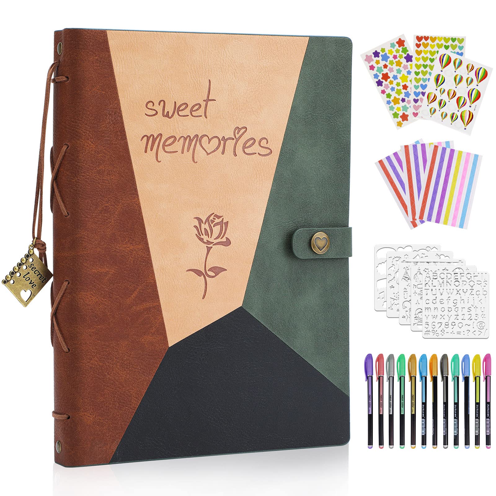 ZEEYUAN PU Leather Scrapbook Album