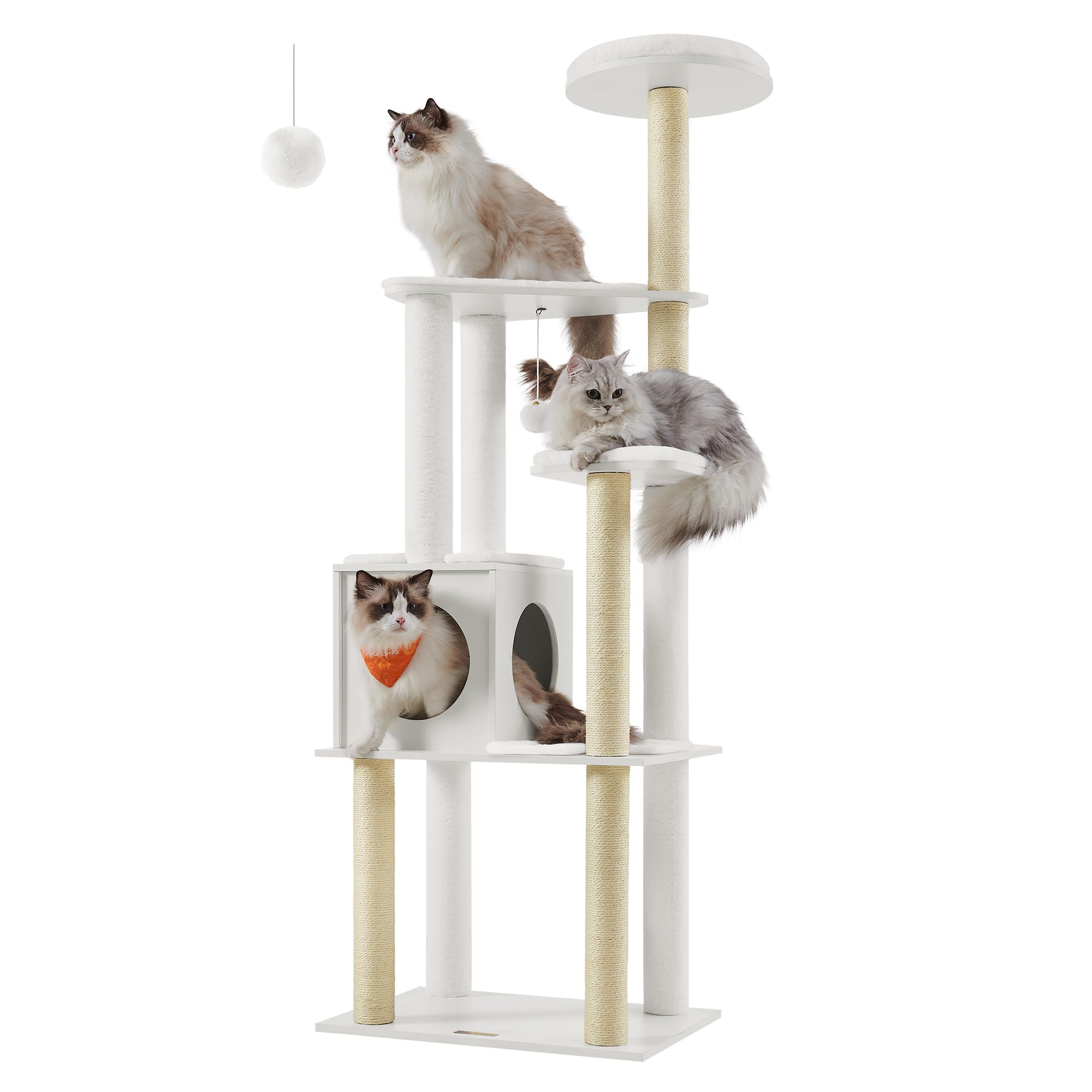 Feandrea 65-Inch Modern Cat Tower
