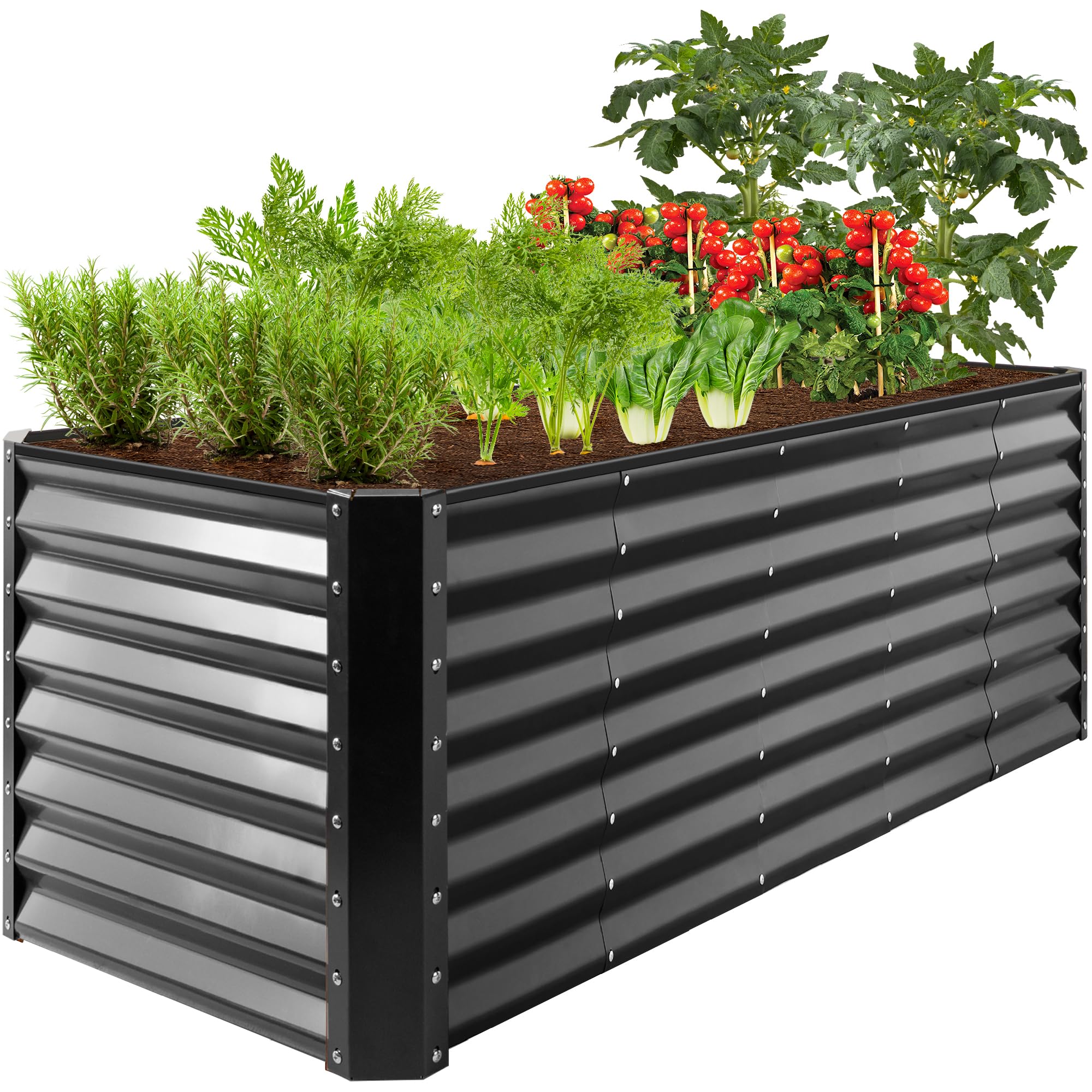 Best Choice Products 8x2x2ft Metal Garden Bed