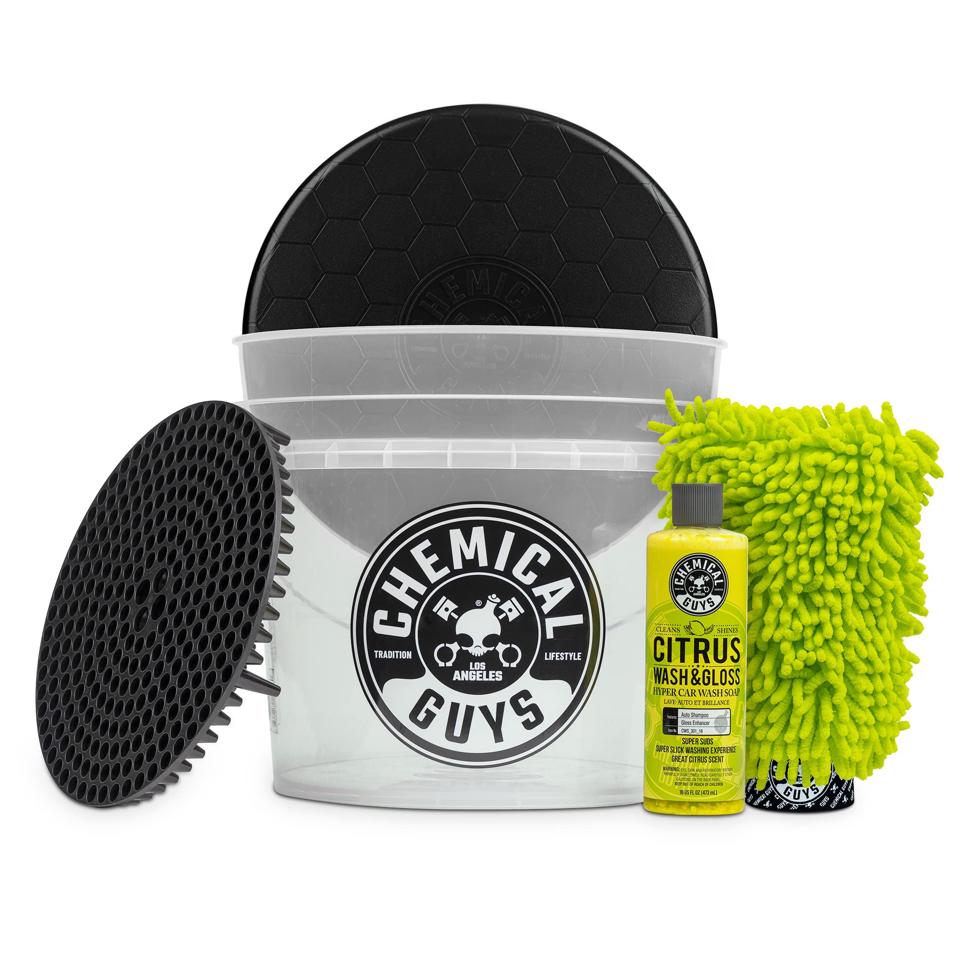 Chemical Guys HOL133 Scratch-Free Car Wash Bucket Kit