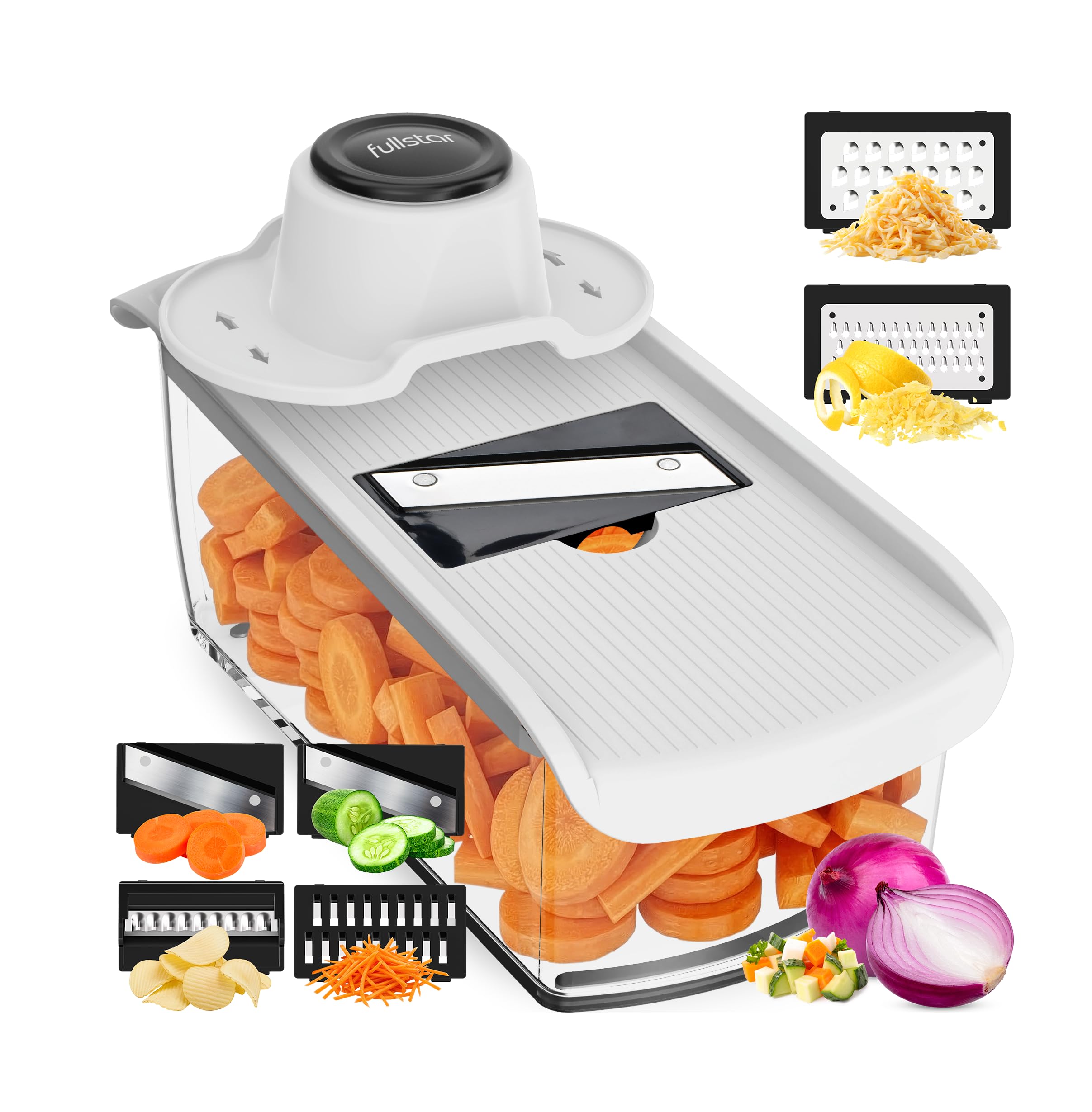 Fullstar Mandoline Vegetable Slicer, 6-in-1