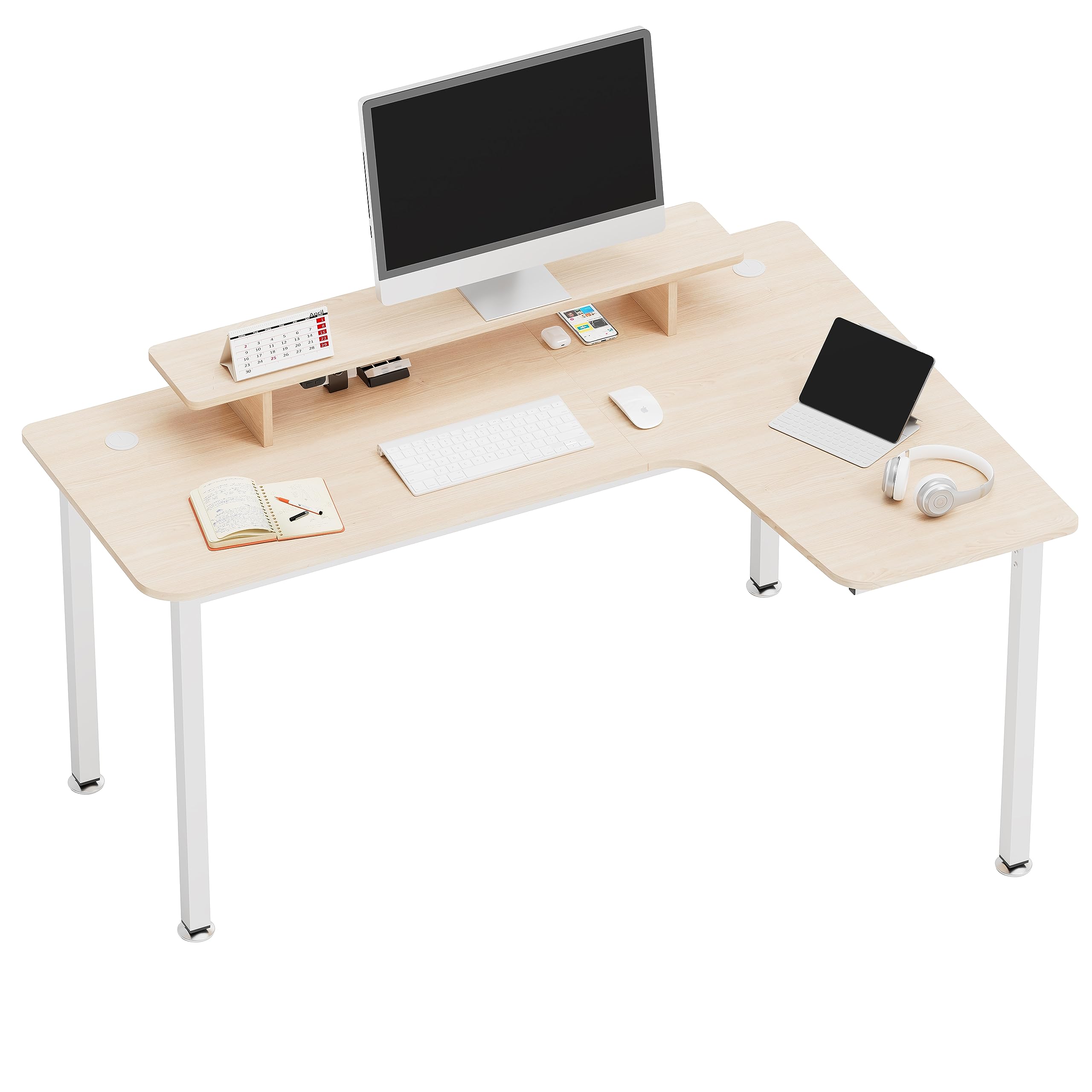 EUREKA ERGONOMIC 61-Inch L-Shaped Desk
