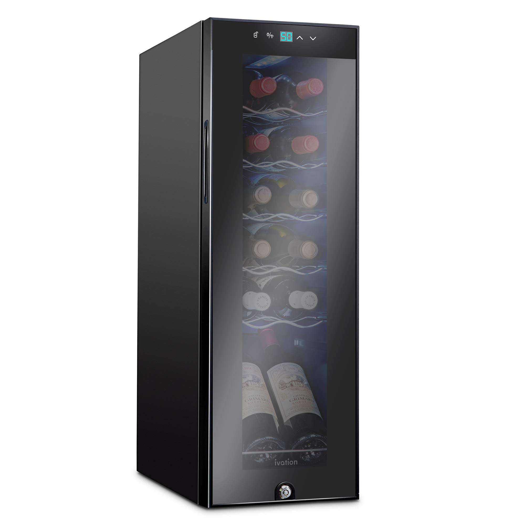 Ivation 12 Bottle Compressor Wine Cooler
