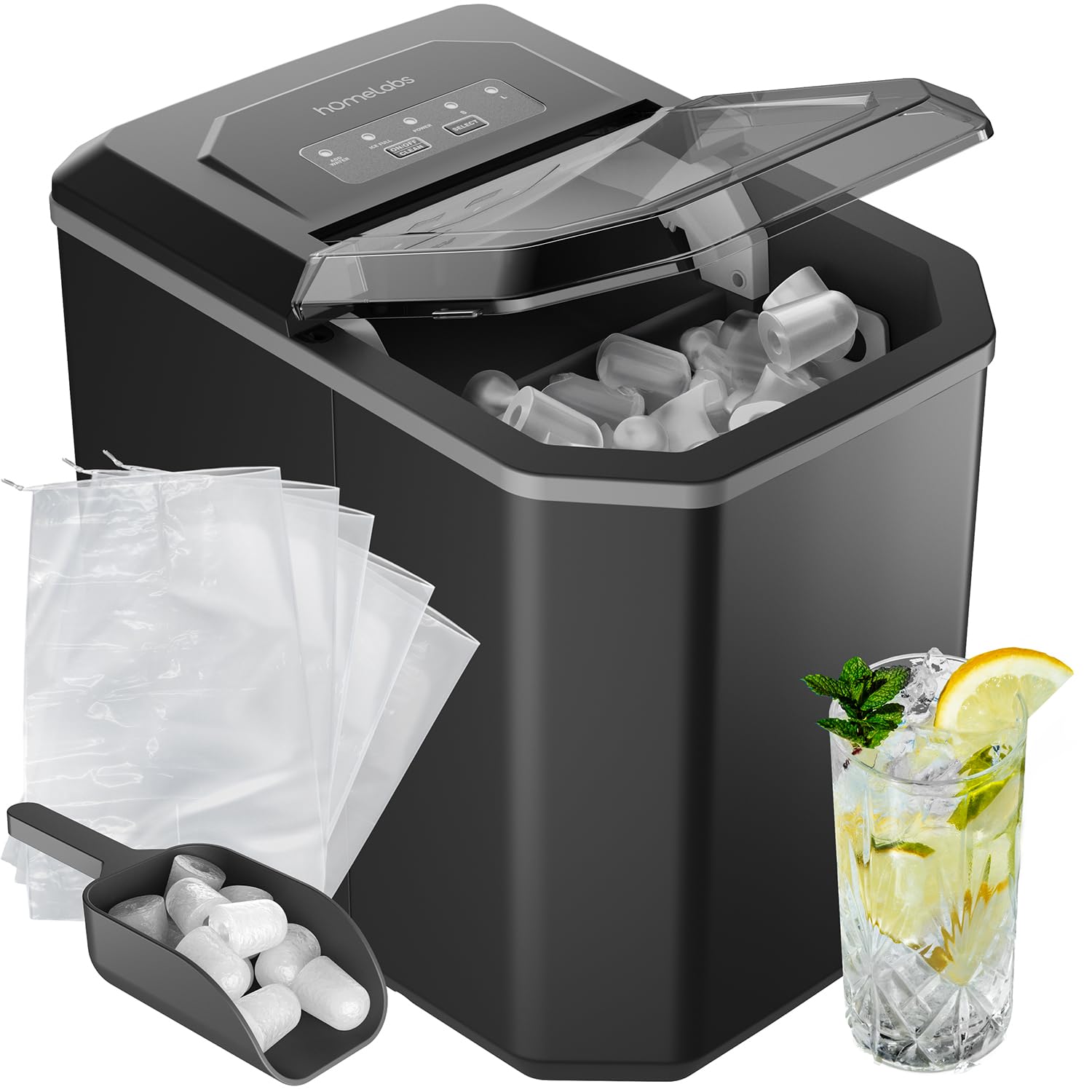 hOmeLabs 26 lb Bullet Ice Maker