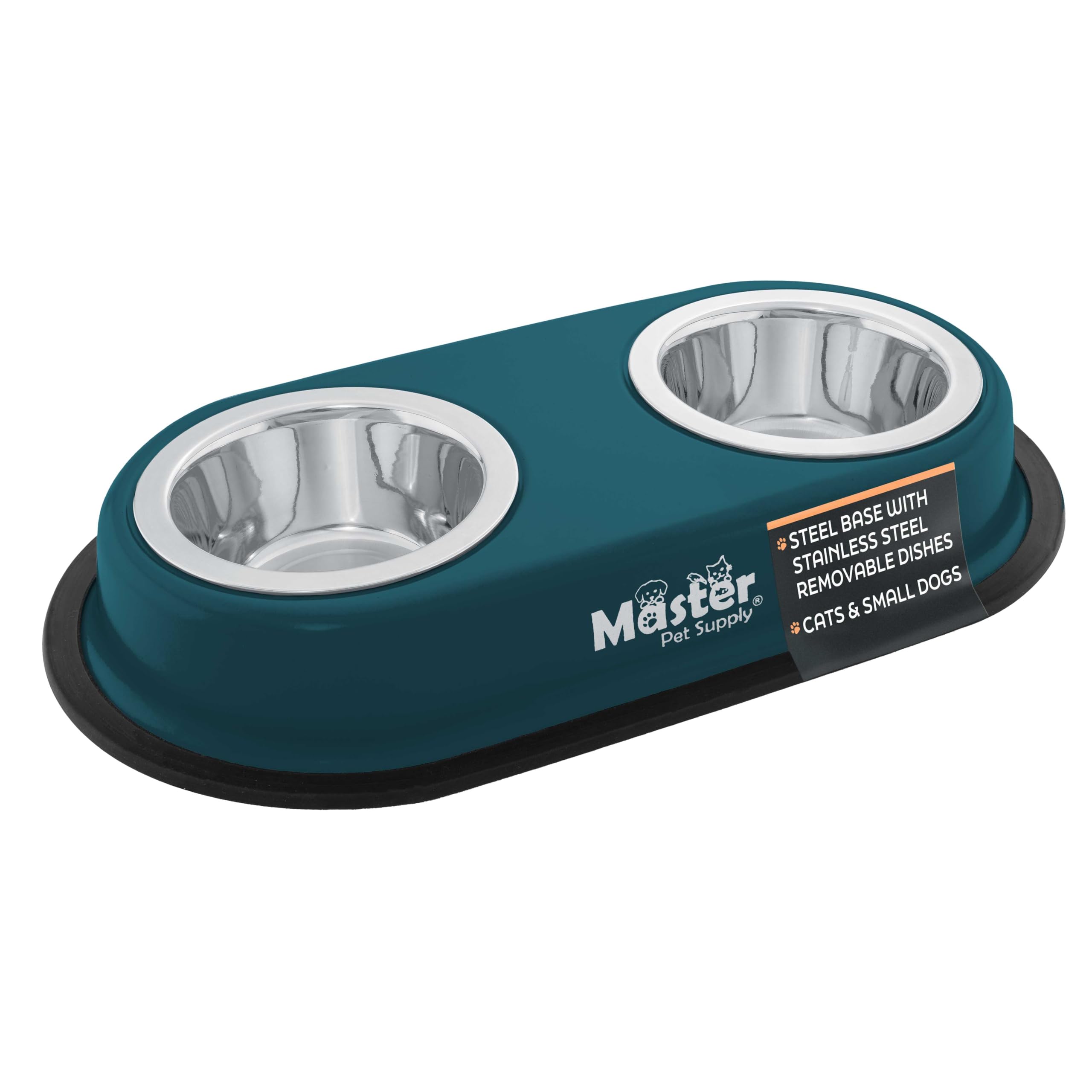 Master Pet Supply Double Bowls with Stand