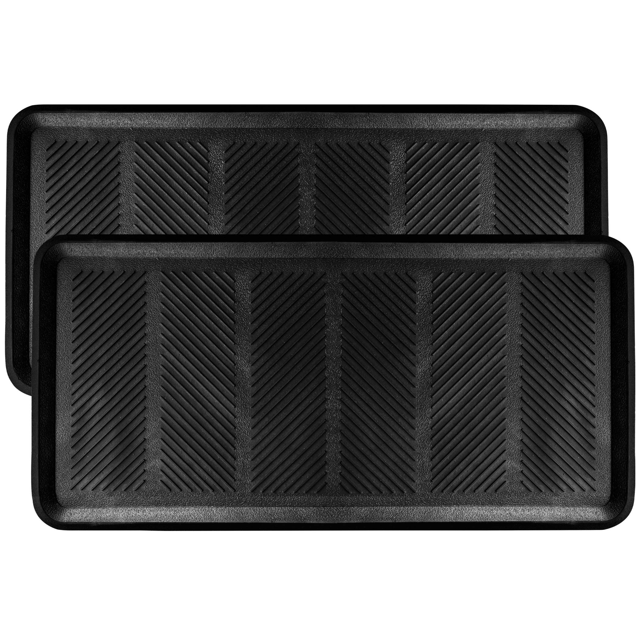 SafetyCare Rubber Shoe and Boot Trays, 2 Mats