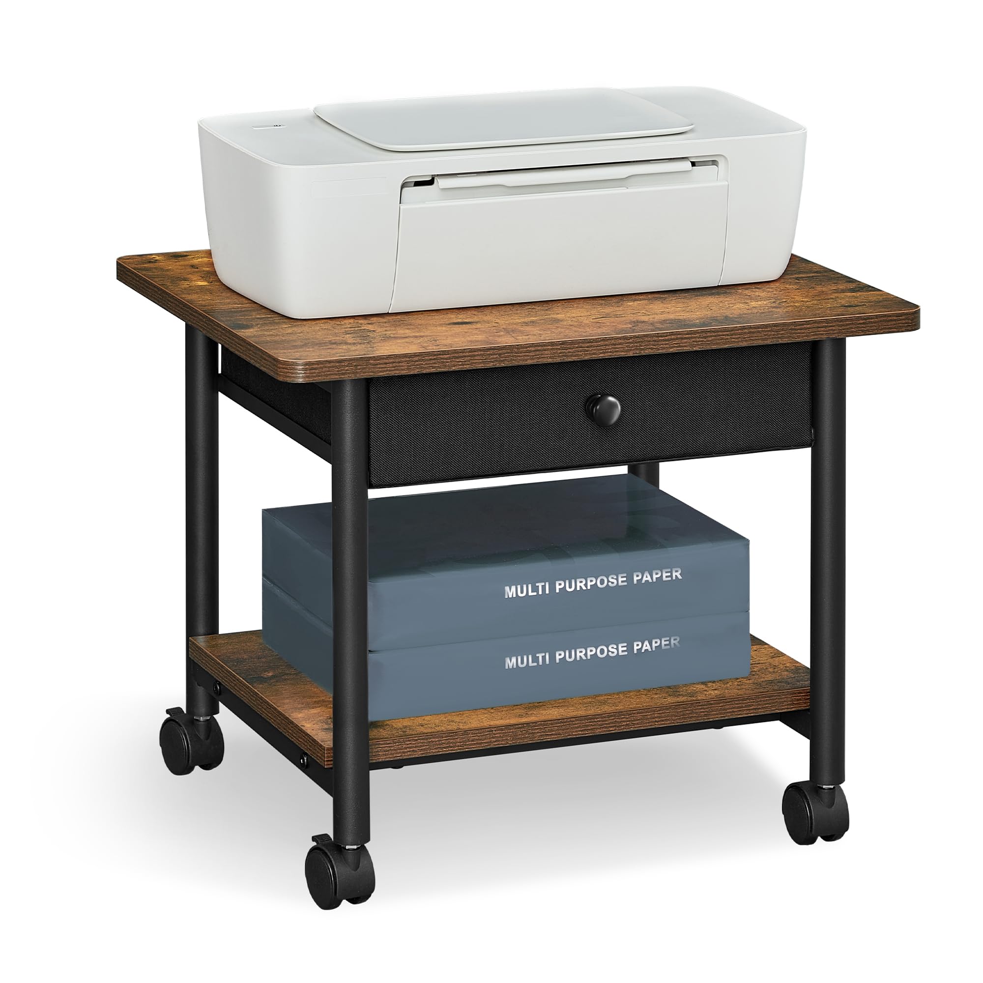 VASAGLE Printer Stand with Drawer