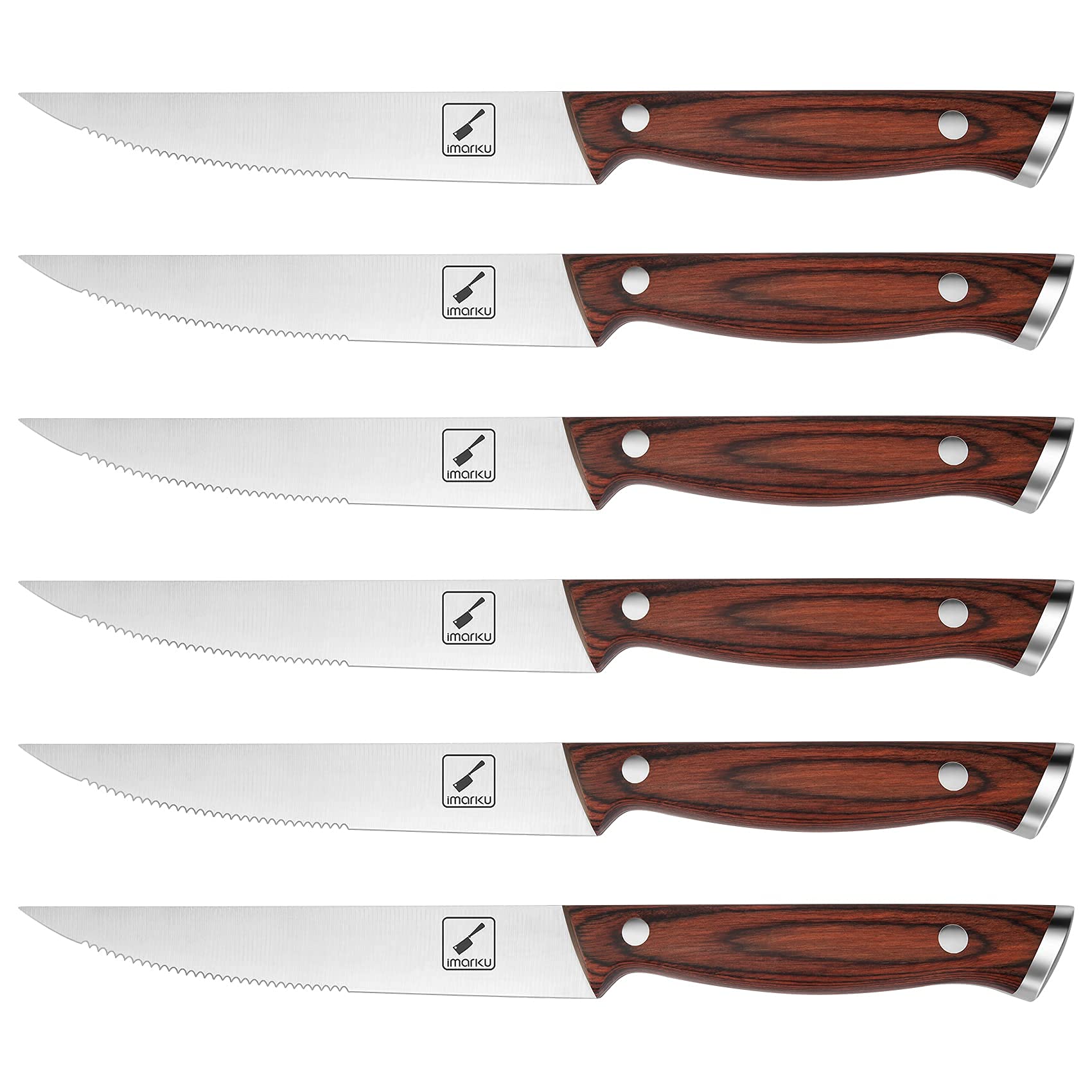 imarku Steak Knives Set of 6
