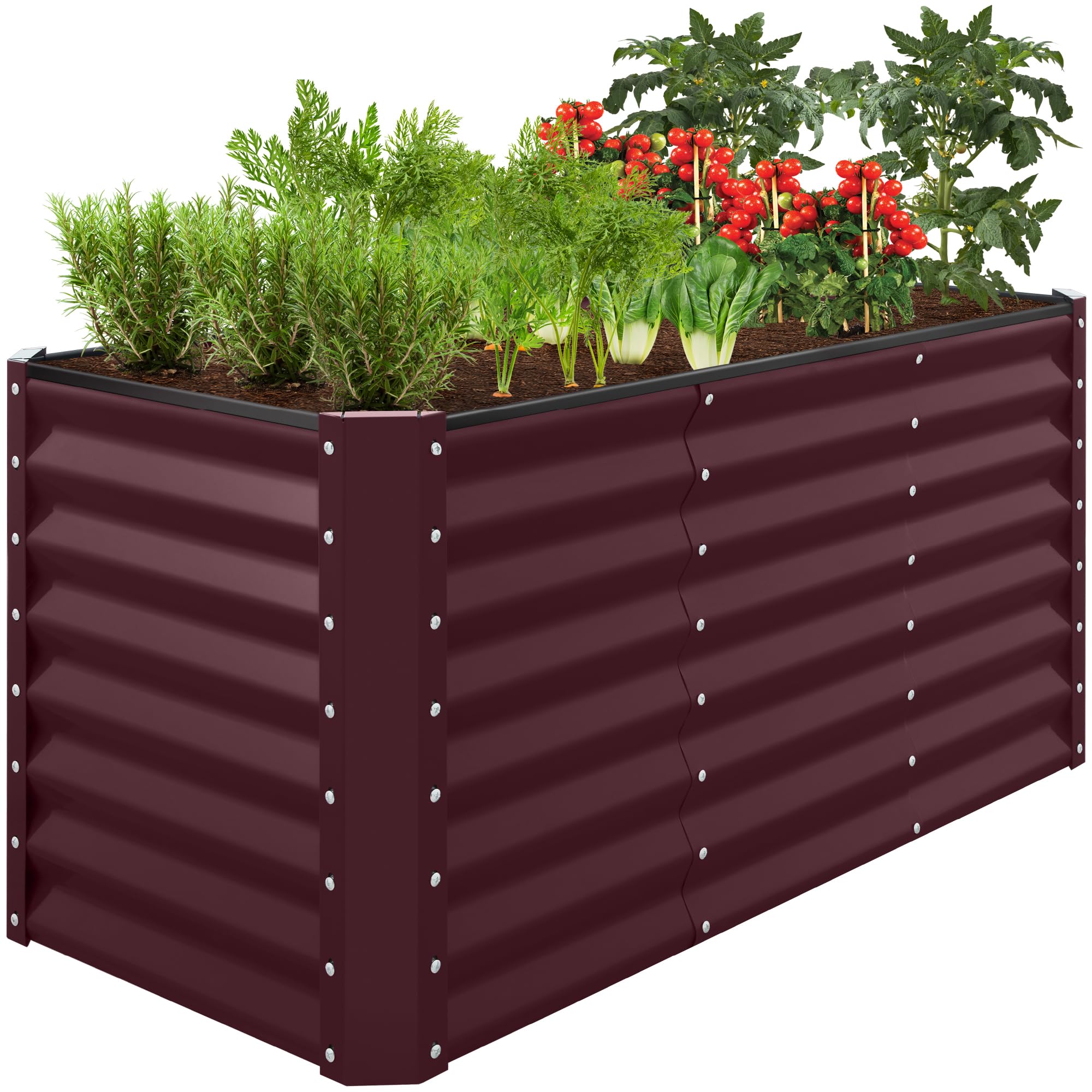 Best Choice Products 4x2x2ft Metal Garden Bed