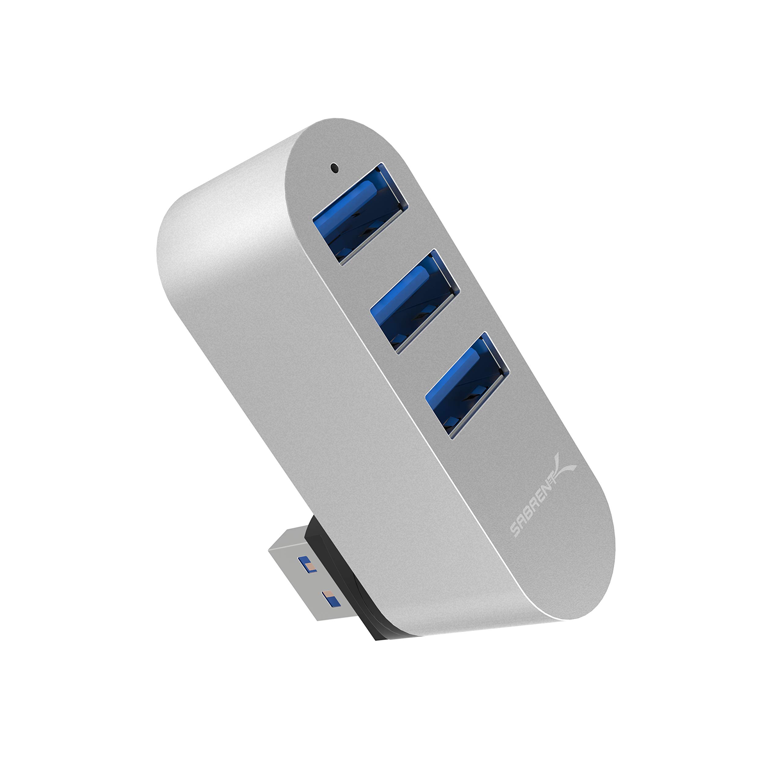 SABRENT 3-Port Aluminum Mini USB 3.0 Hub (HB-R3MC)