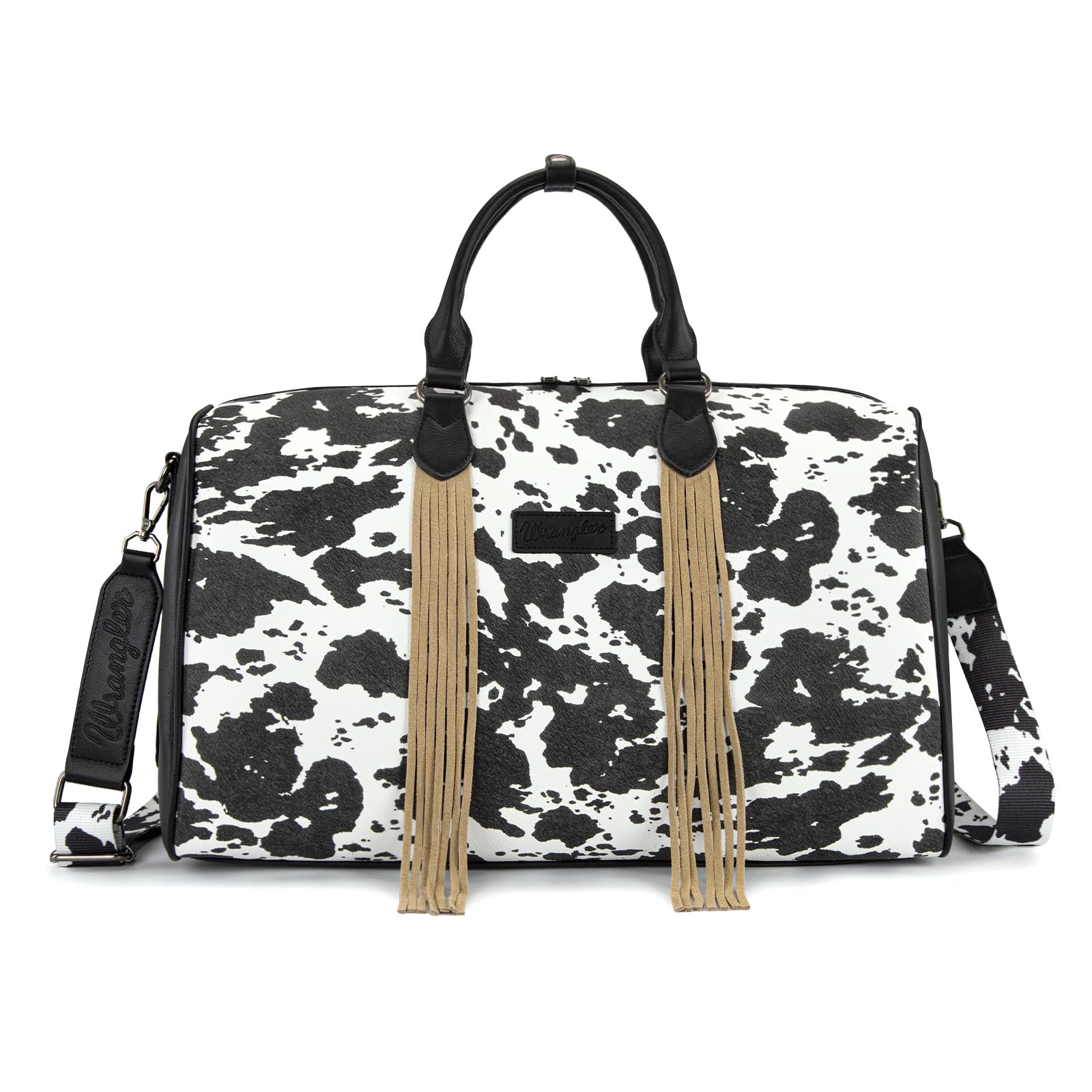 Wrangler Rustler Wildside Cow-Print Duffel