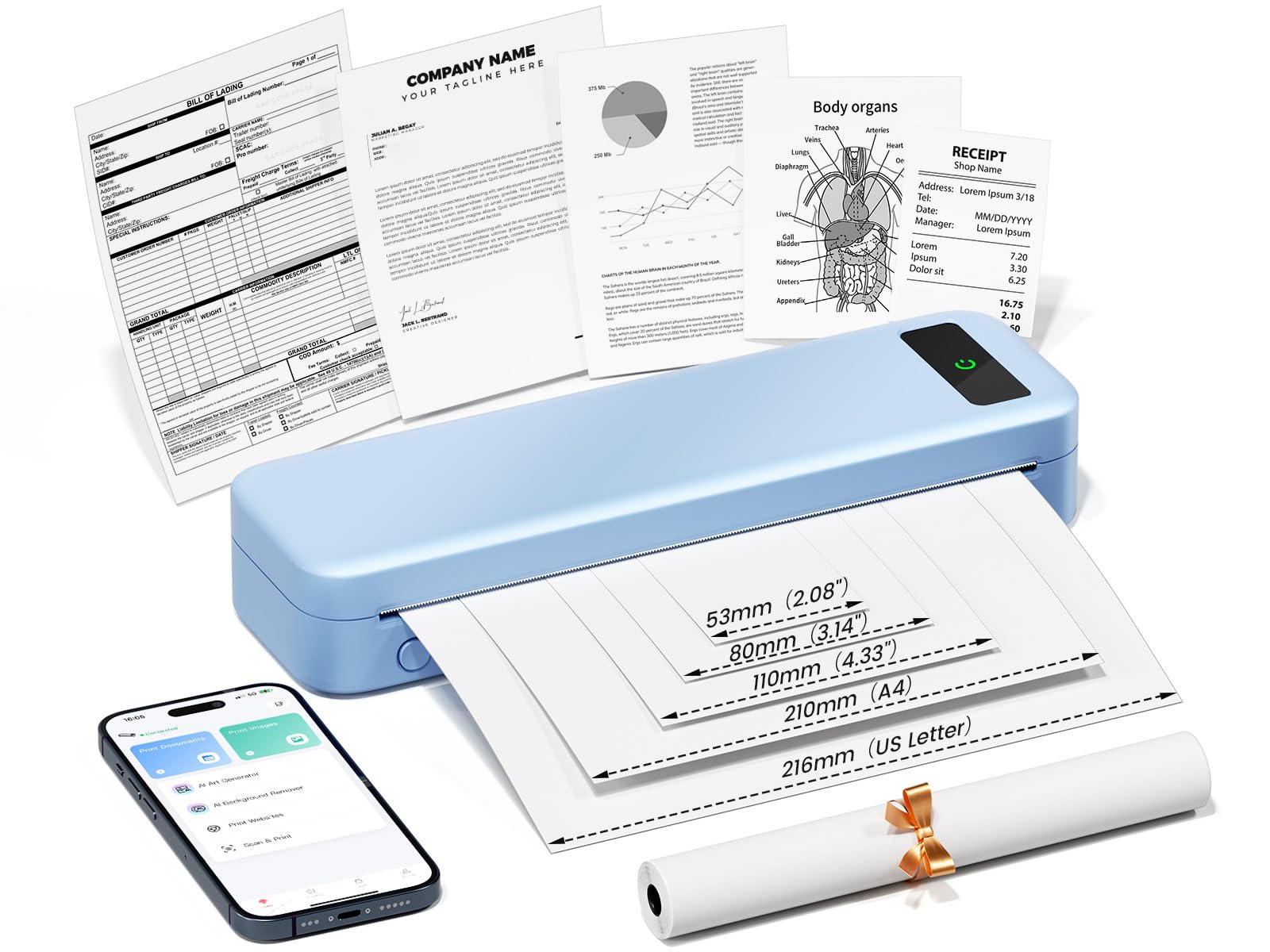 A285M Portable Thermal Printer