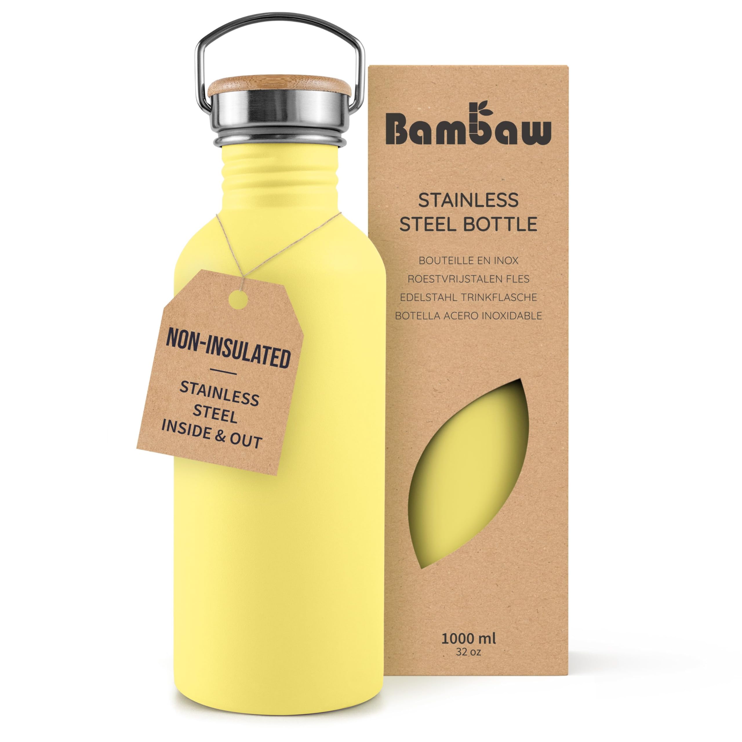 Bambaw Stainless Steel Water Bottle 32 oz