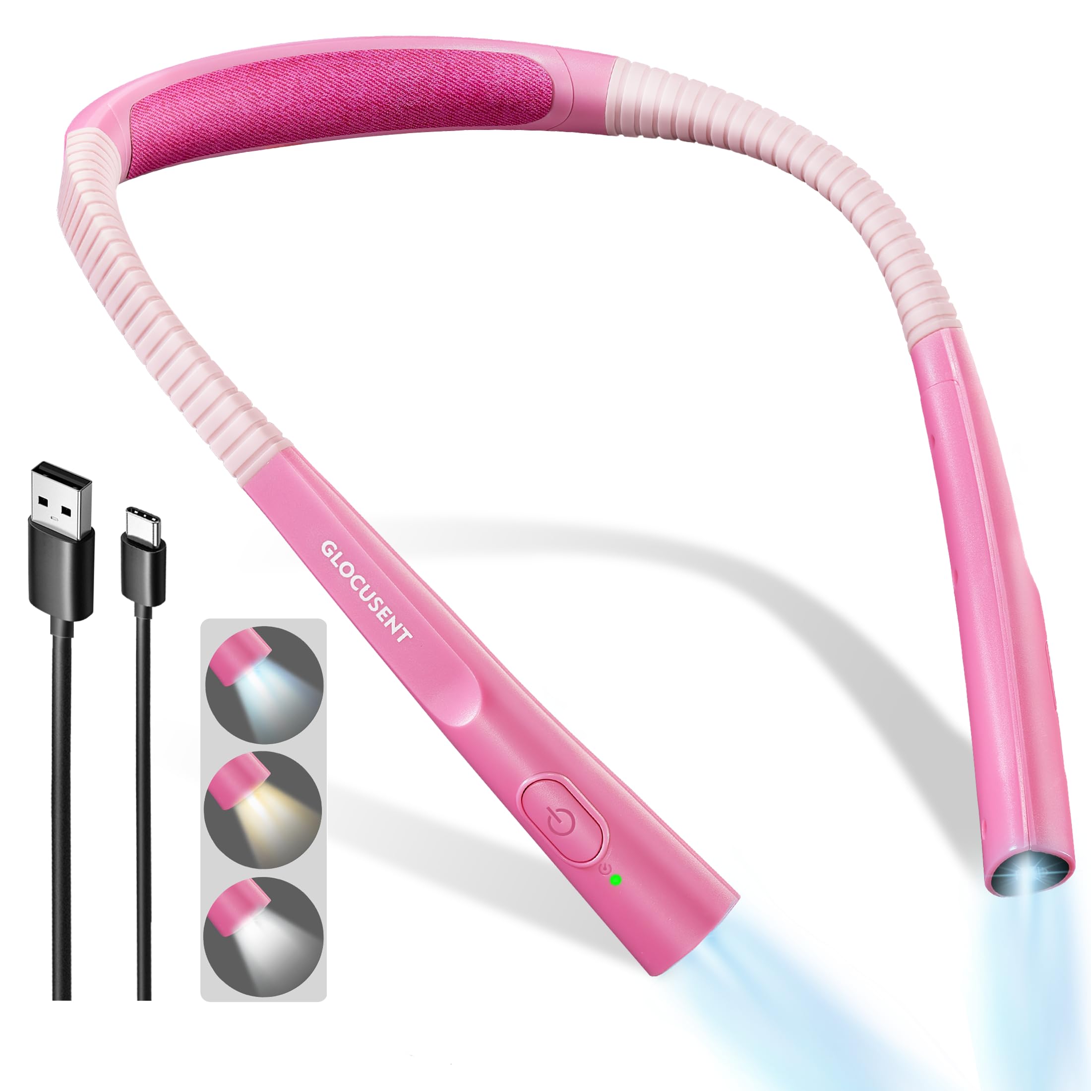 Glocusent Upgraded Neck Reading Light