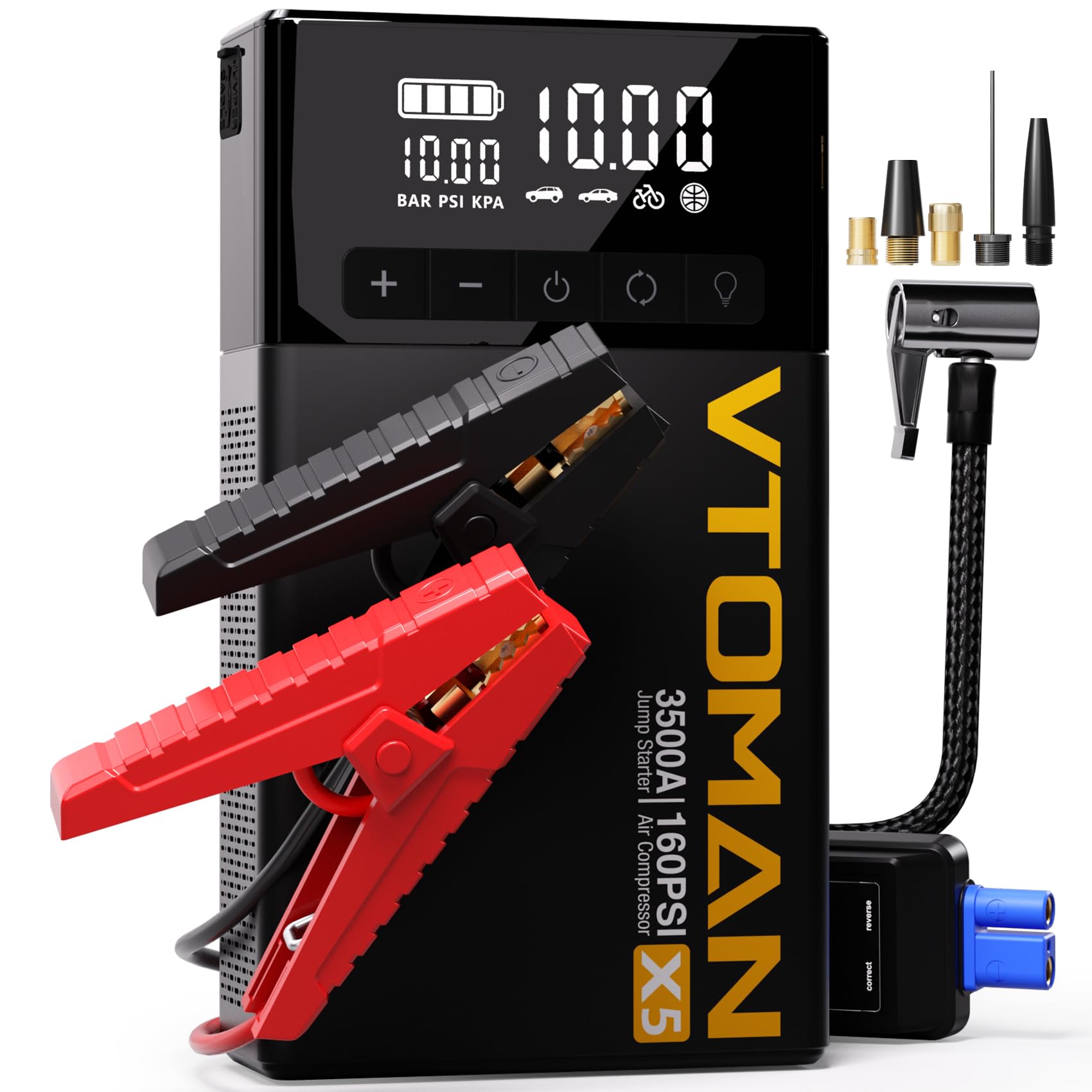 VTOMAN X5 Jump Starter with Air Compressor