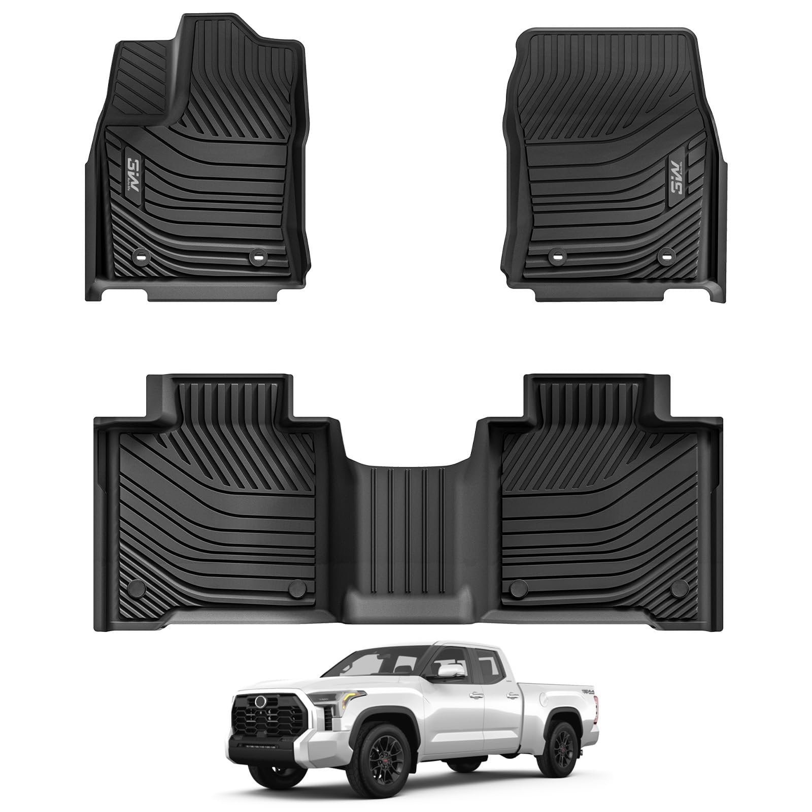 3W Tundra CrewMax Floor Mats, 2022–2026