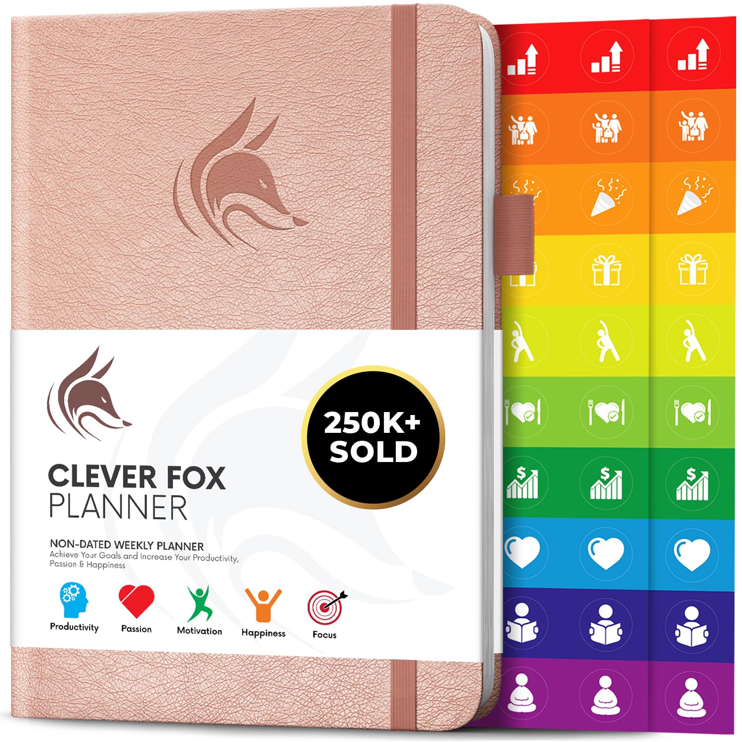 Clever Fox Undated Weekly and Monthly Planner