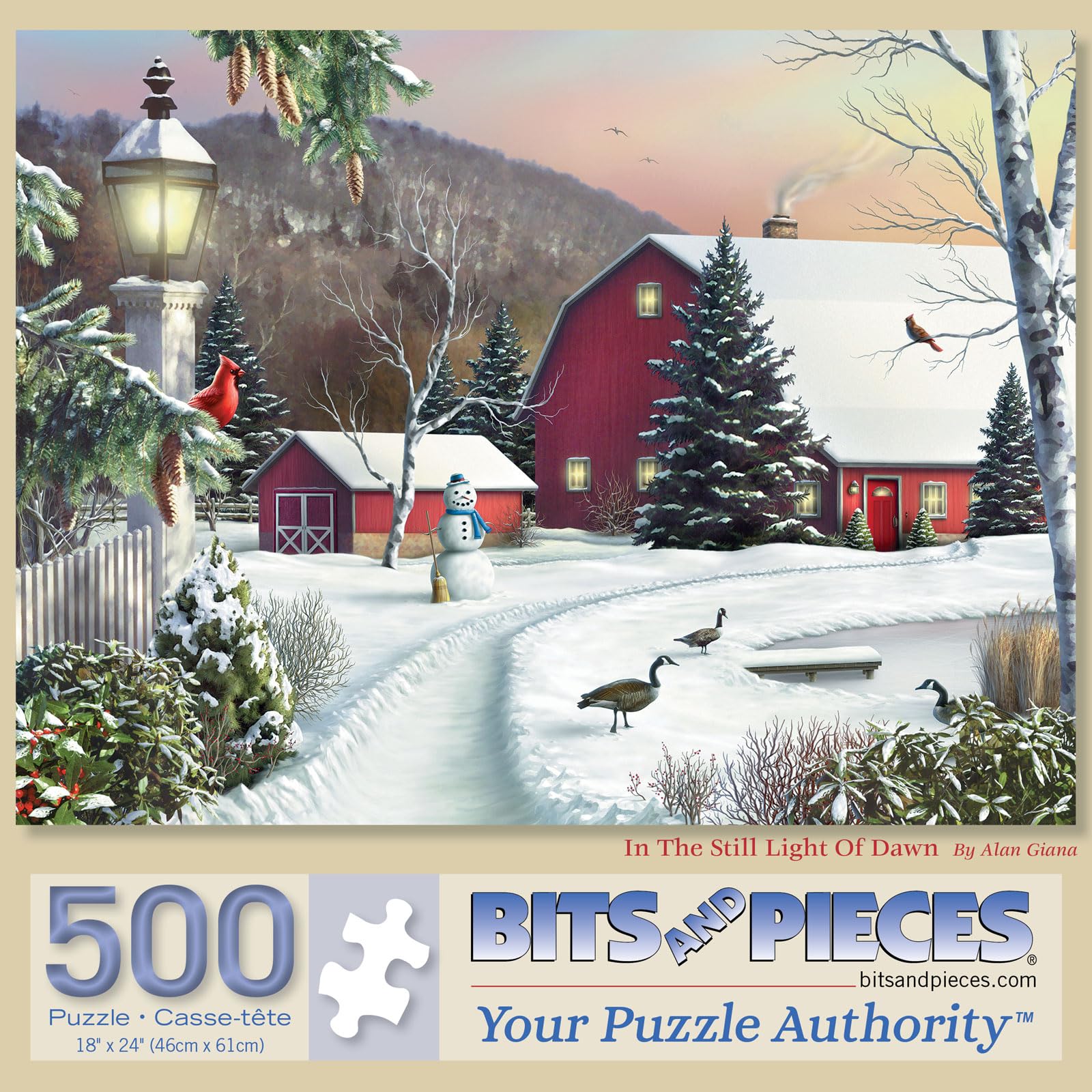 Bits and Pieces In The Still Light of Dawn 500 Piece Puzzle
