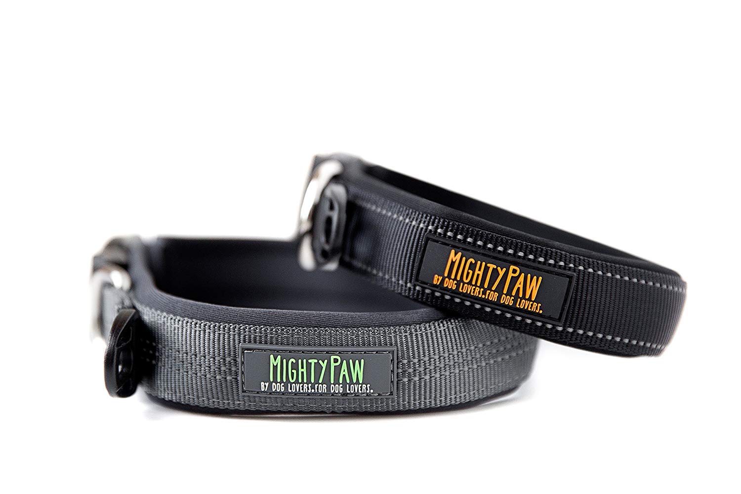 Mighty Paw Neoprene Padded Reflective Dog Collar