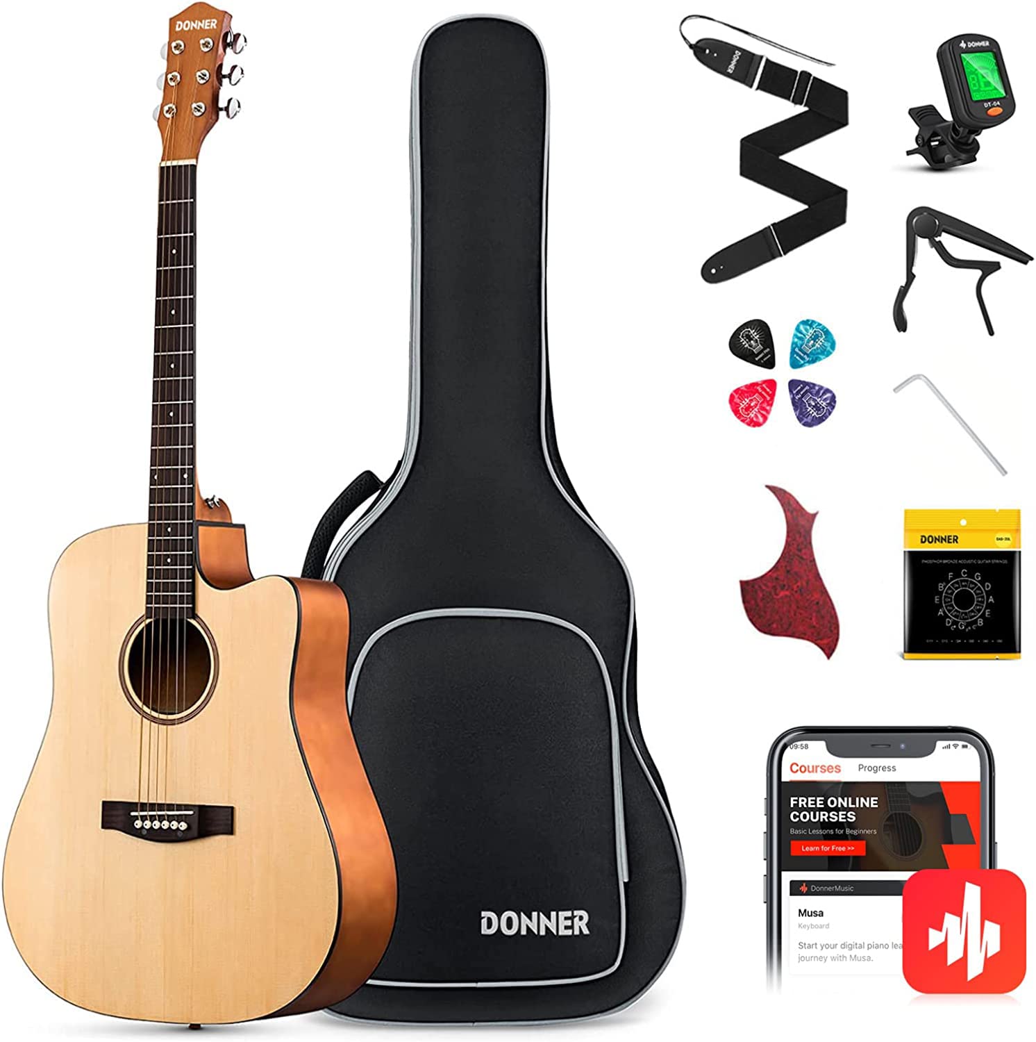 Donner DAD-140C 41-inch Cutaway