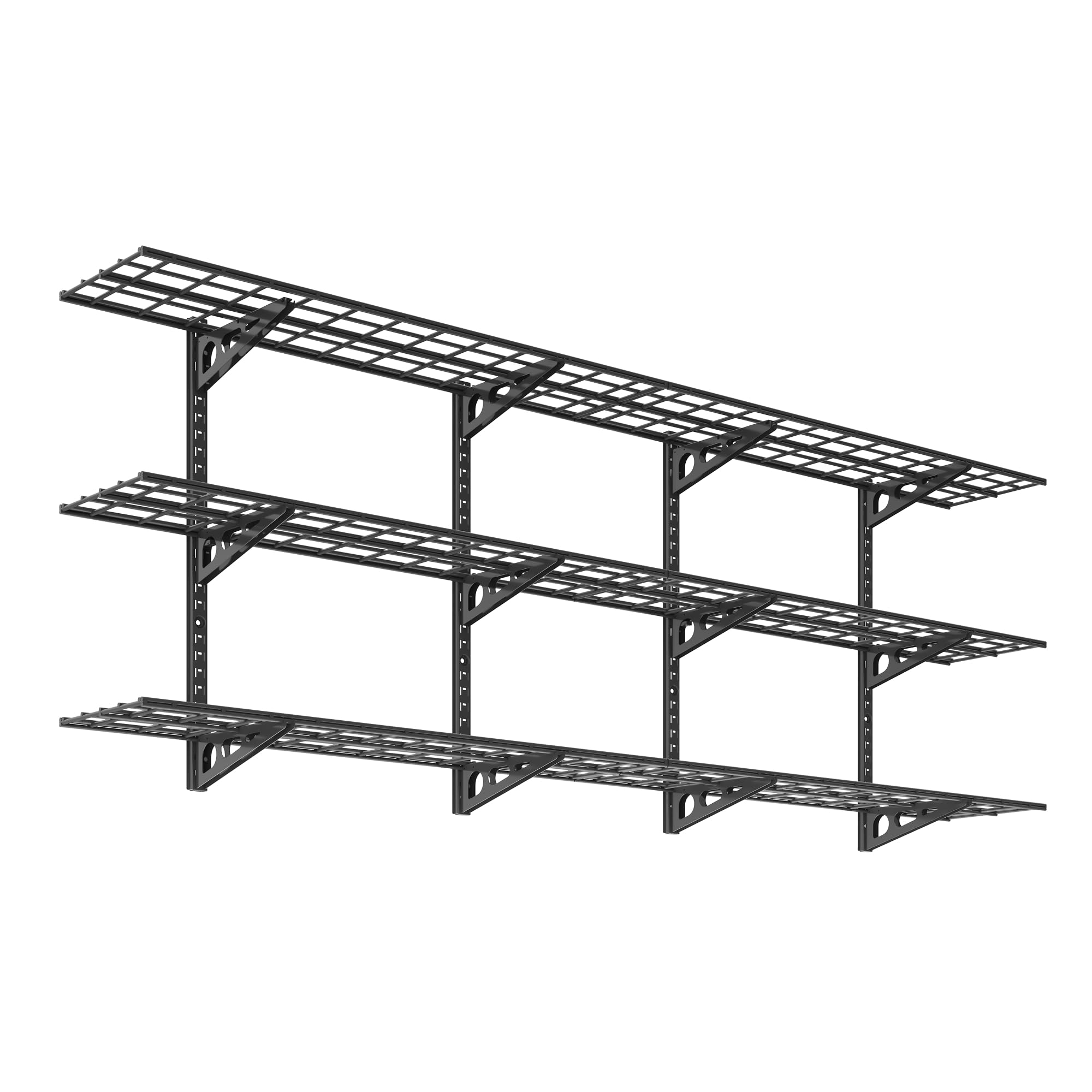 FLEXIMOUNTS 3-Tier 1x4ft Wall Shelves