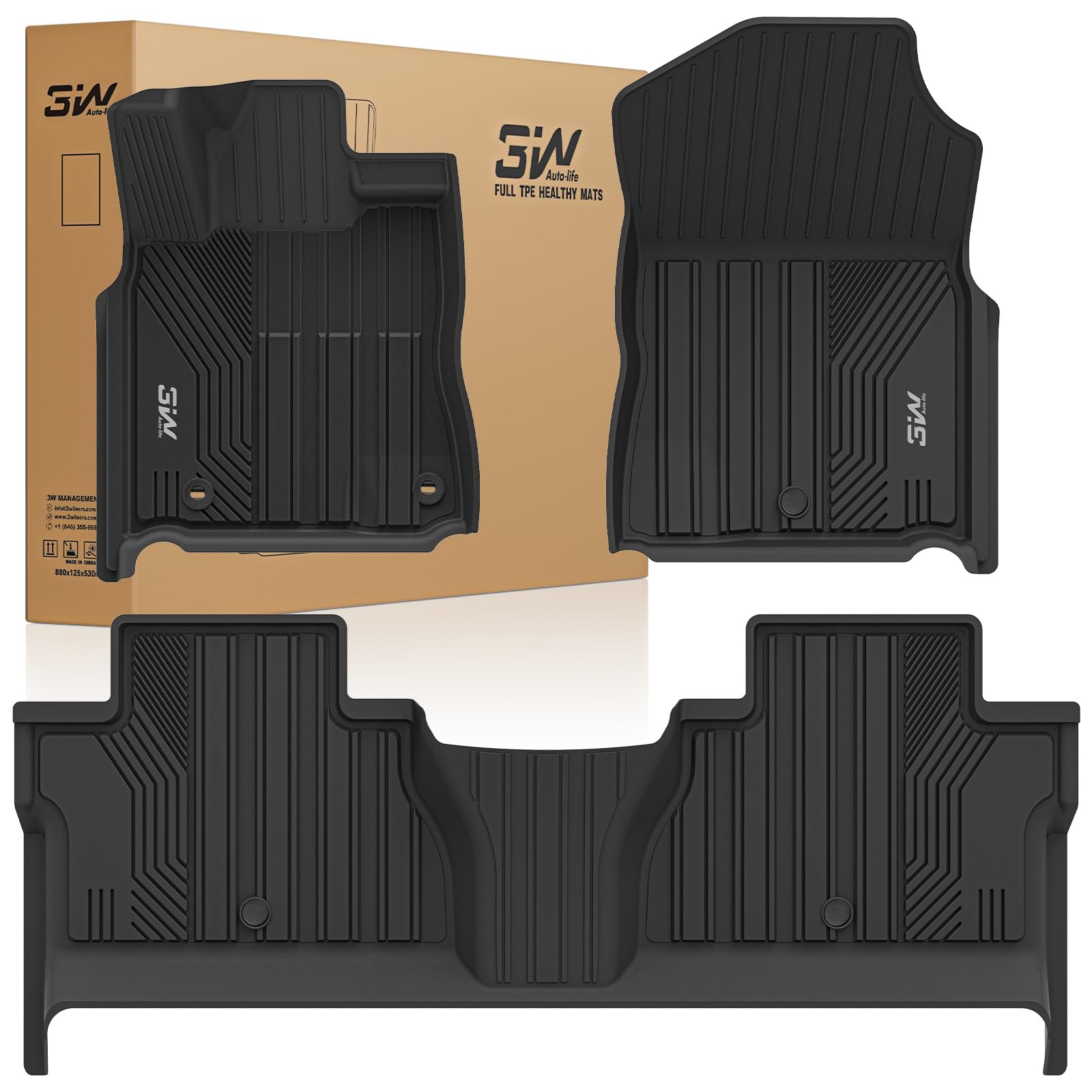 3W Toyota Tundra 2014–2021 CrewMax Mats