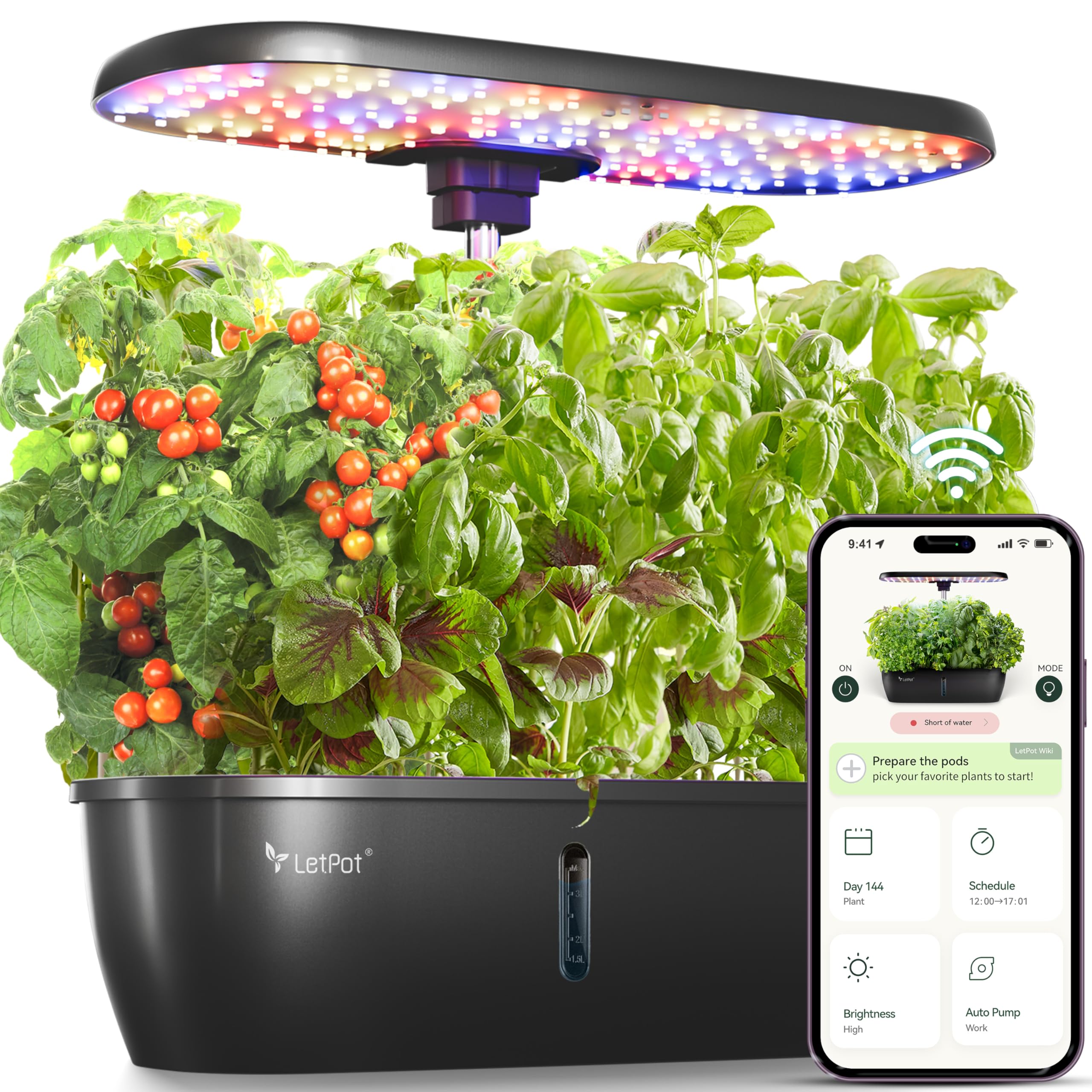 LETPOT LPH-Lite 12-Pod Hydroponics System