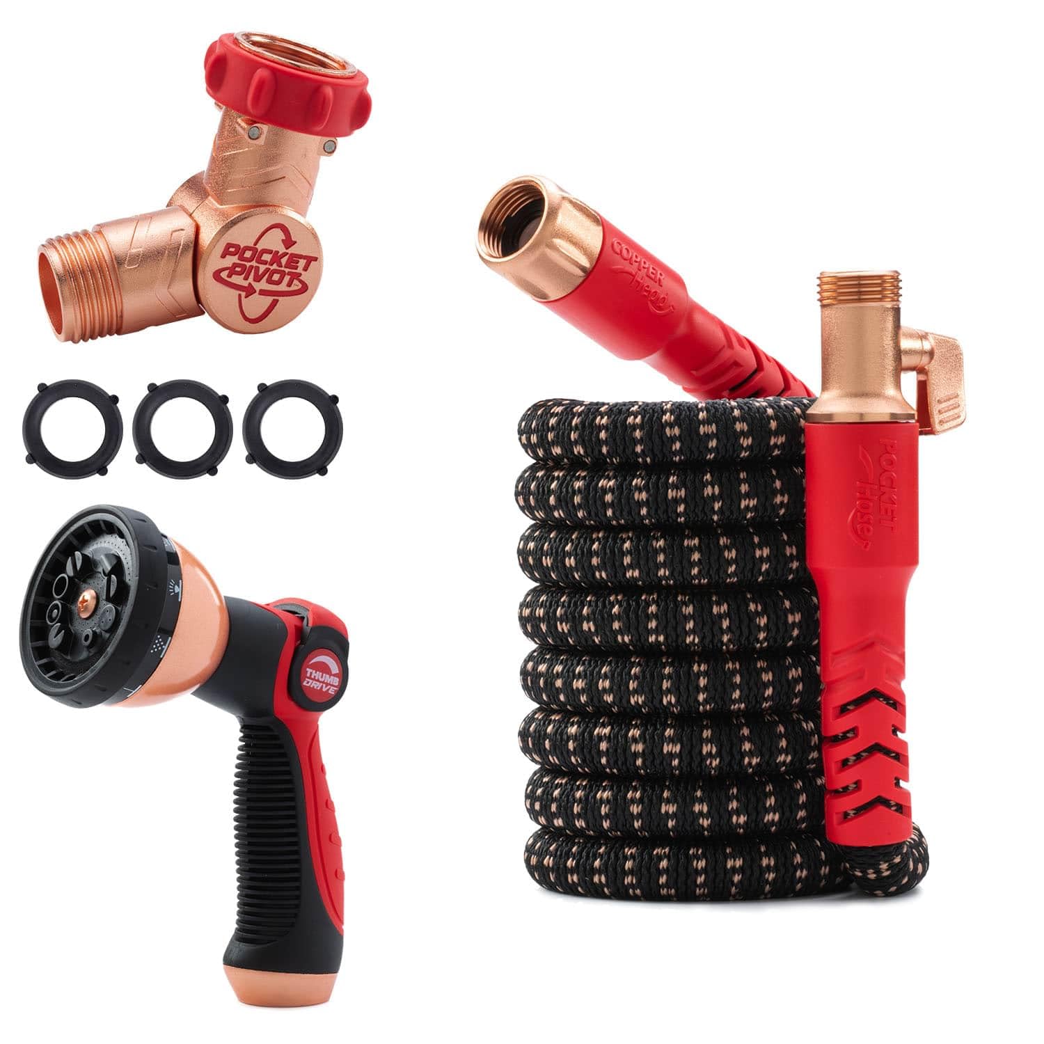 Pocket Hose Copper Head 25 FT