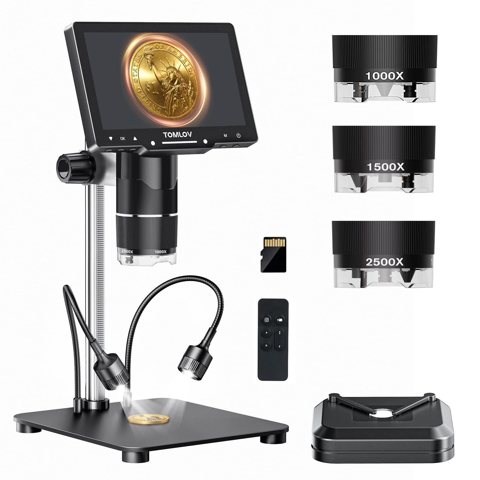 TOMLOV TriL107 3-Lens Digital Microscope