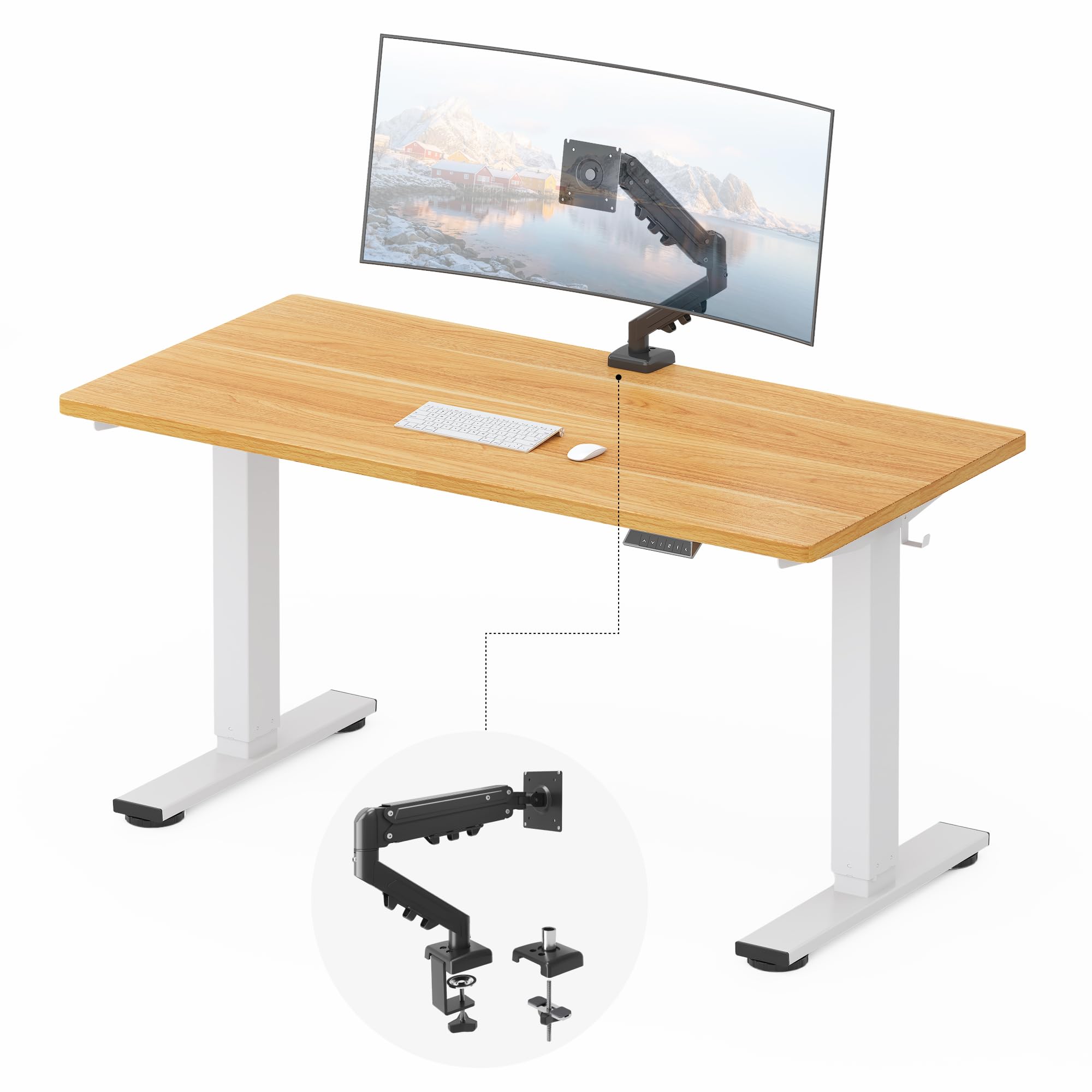 FLEXISPOT EN2 55 x 28 Inch Standing Desk Bundle